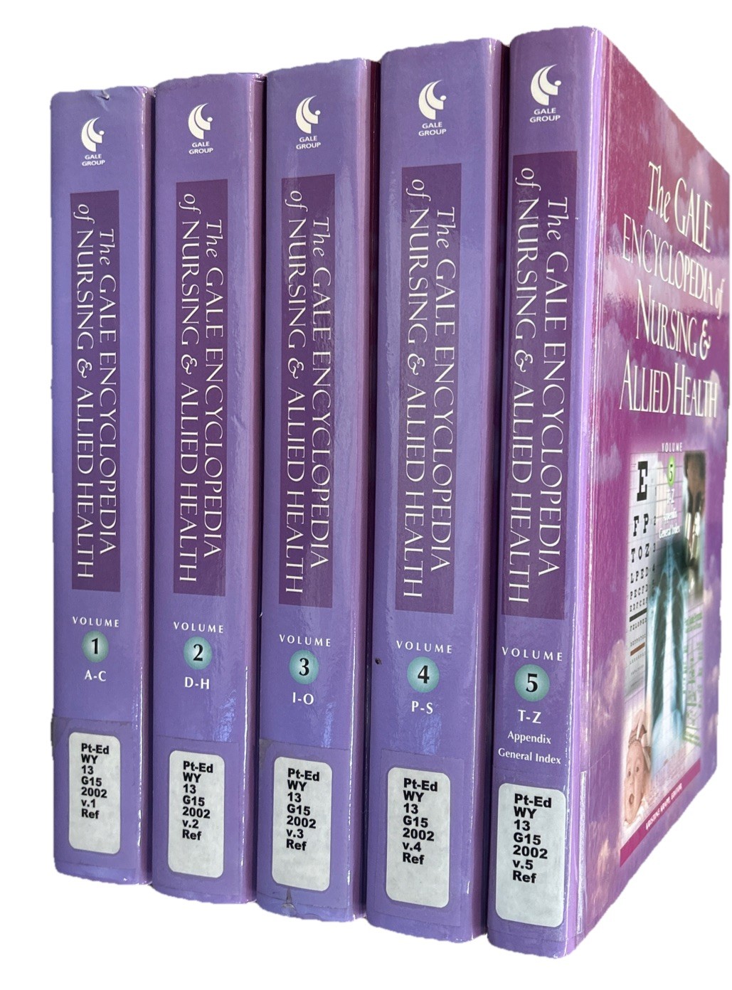 The Gale Encyclopedia of Nursing and Allied Health 5 vol set (2002, Hardcover)