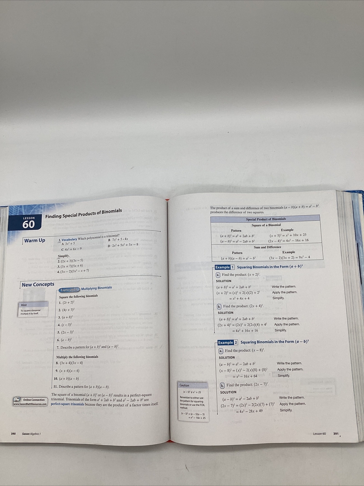 Saxon Algebra 1 Student Text (2009 Copyright) Hardback High School Math