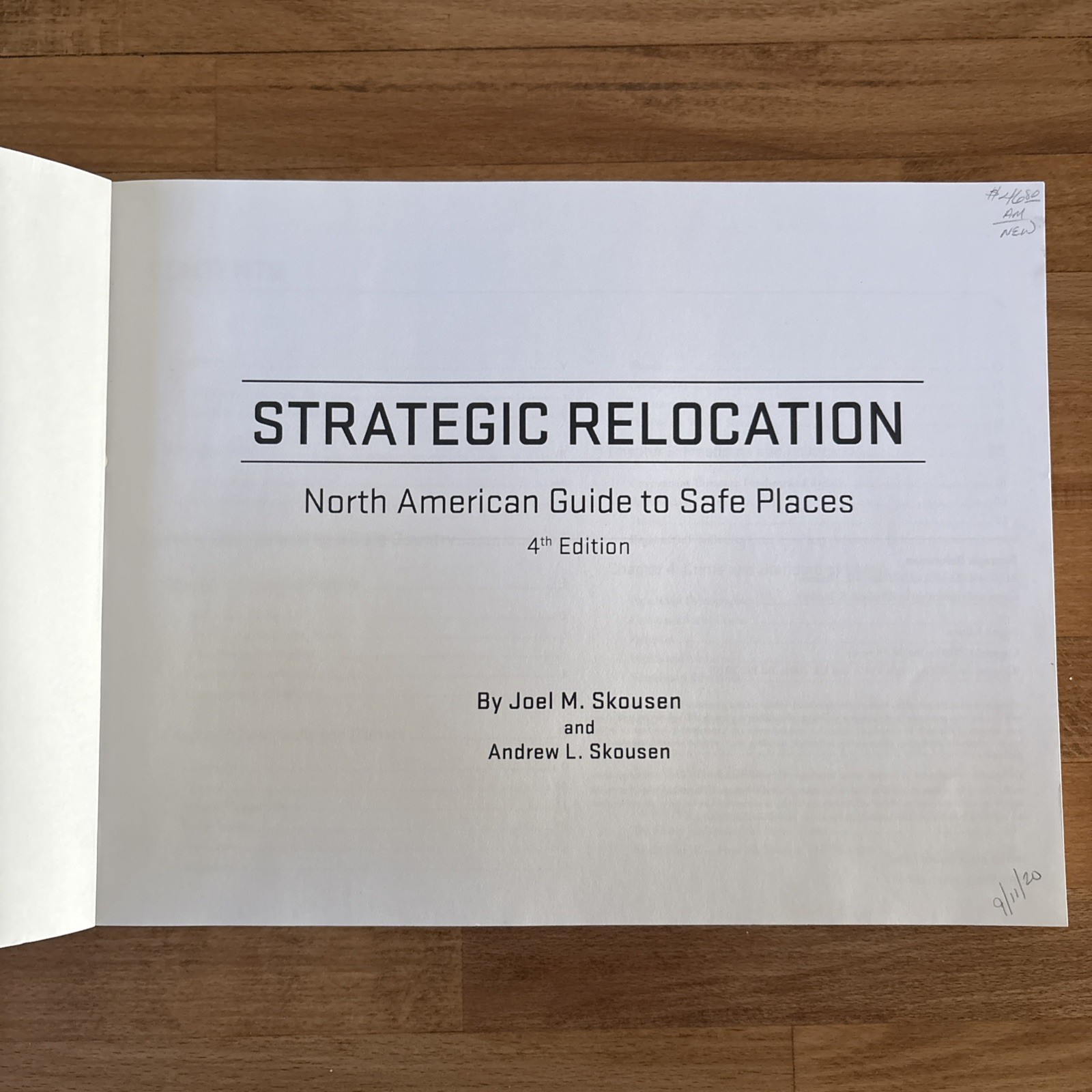 4th Ed Strategic Relocation North American Guide Safe Spaces Skousen Survival