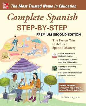 Complete Spanish Step-by-Step, – Paperback, by Bregstein Barbara – Good o