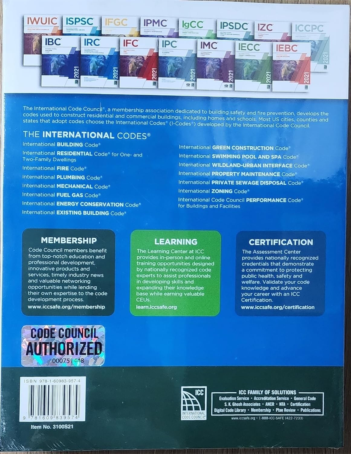 2021 International Residential Code ICC Series Paperback Building Code Book