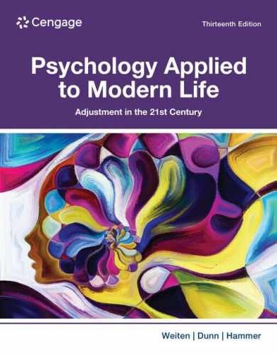 Psychology Applied to Modern – Paperback, by Weiten Wayne; Dunn – Very Good h