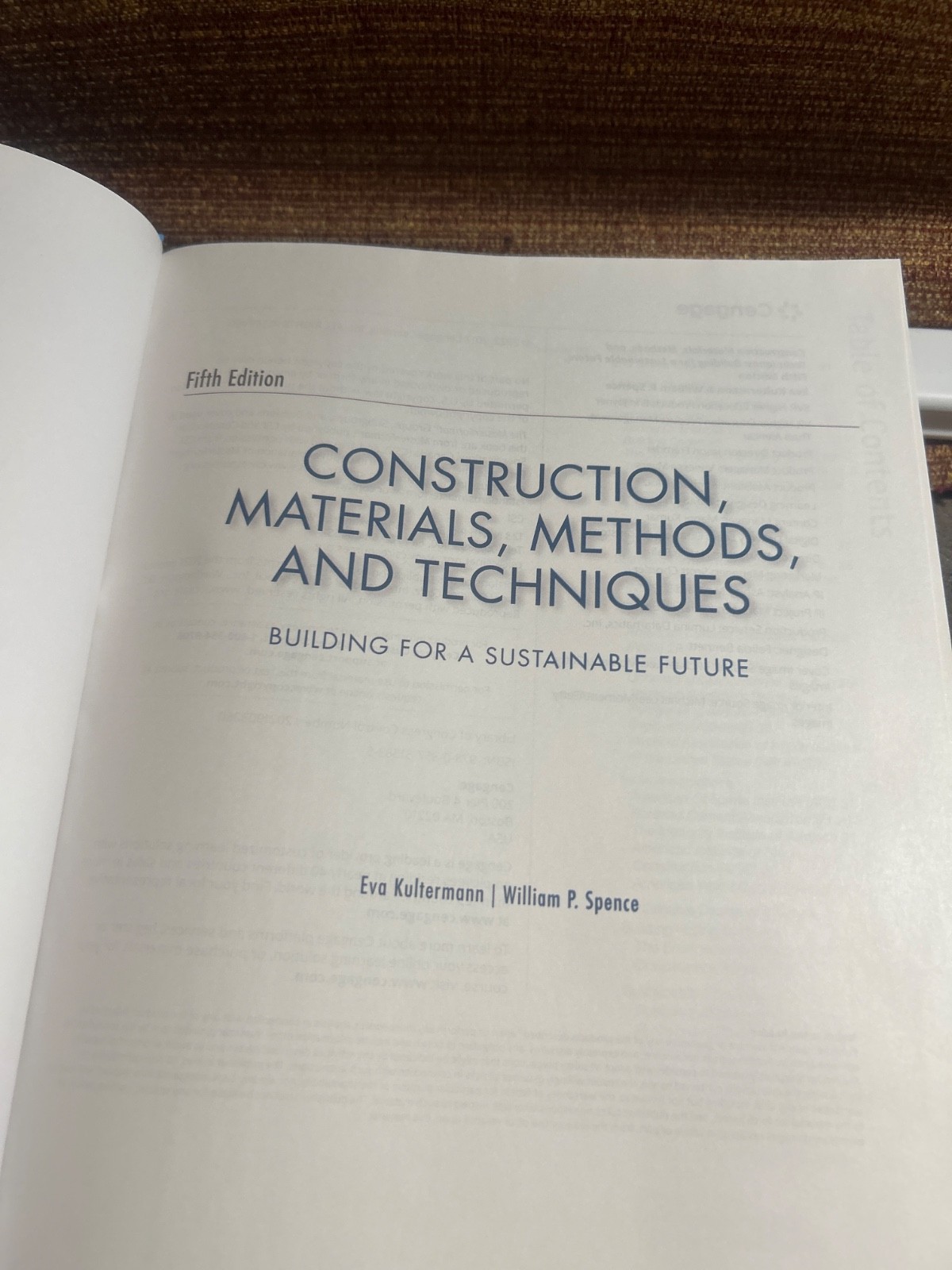textbook – Construction Materials, methods , and Techniques