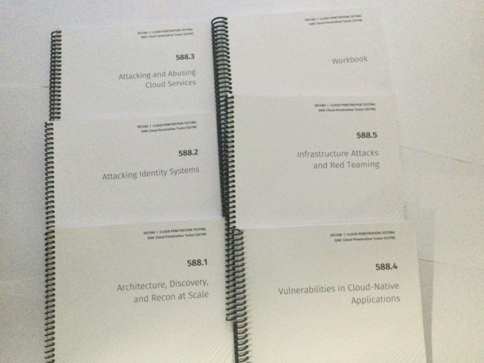 SANS SEC588 2021 Cloud Penetration Testing Course Books, GIAC GCPN w/ USB
