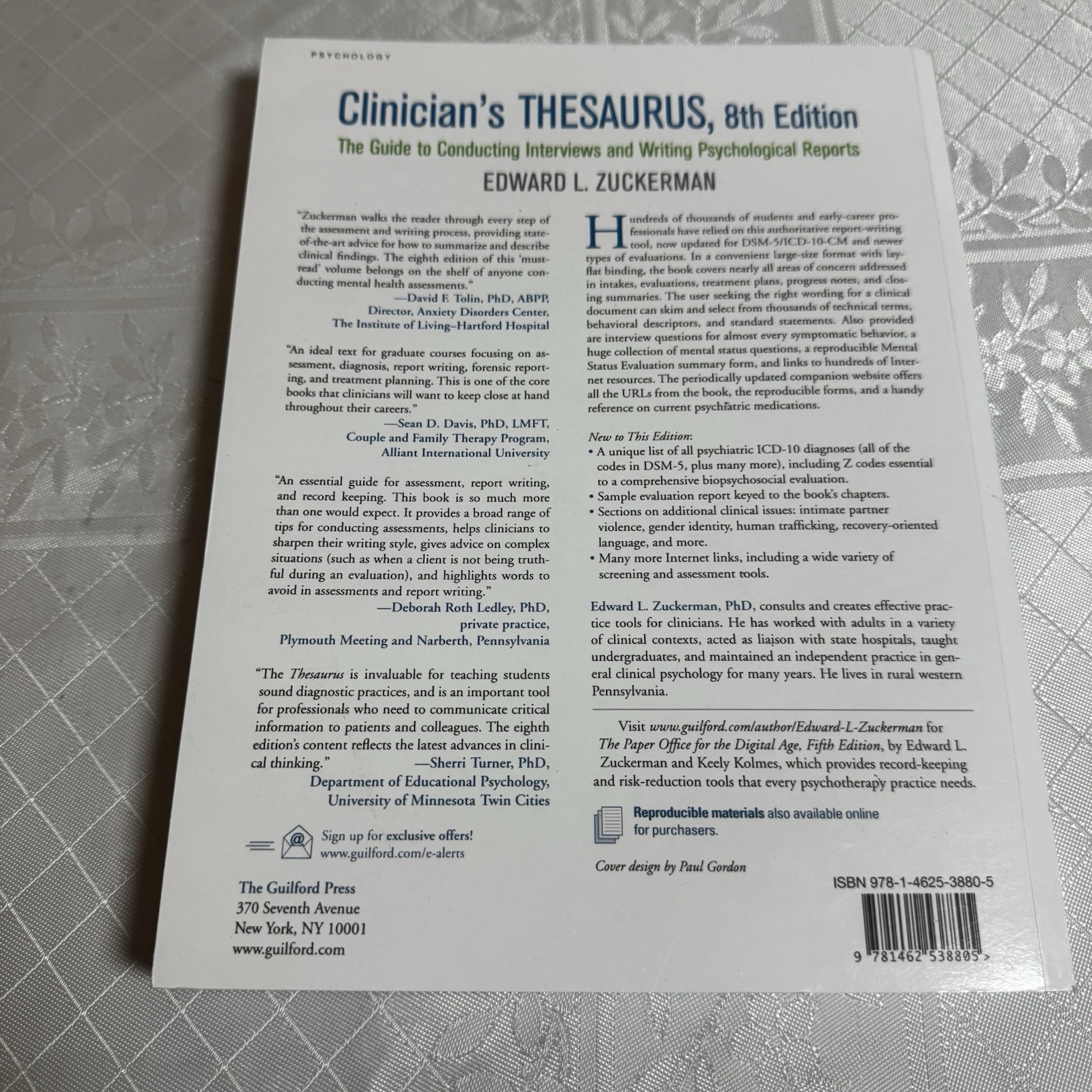 Clinician’s Thesaurus : The Guide to Conducting Interviews and Writing Psycholog