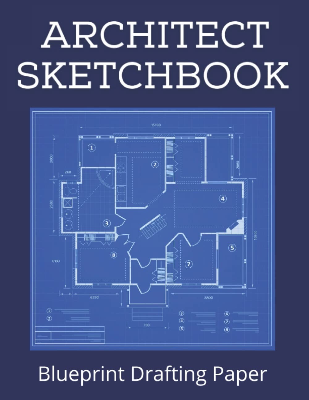 Sketchbook for Architects Students | Blueprint Paper for Drafting | Grid Gra…
