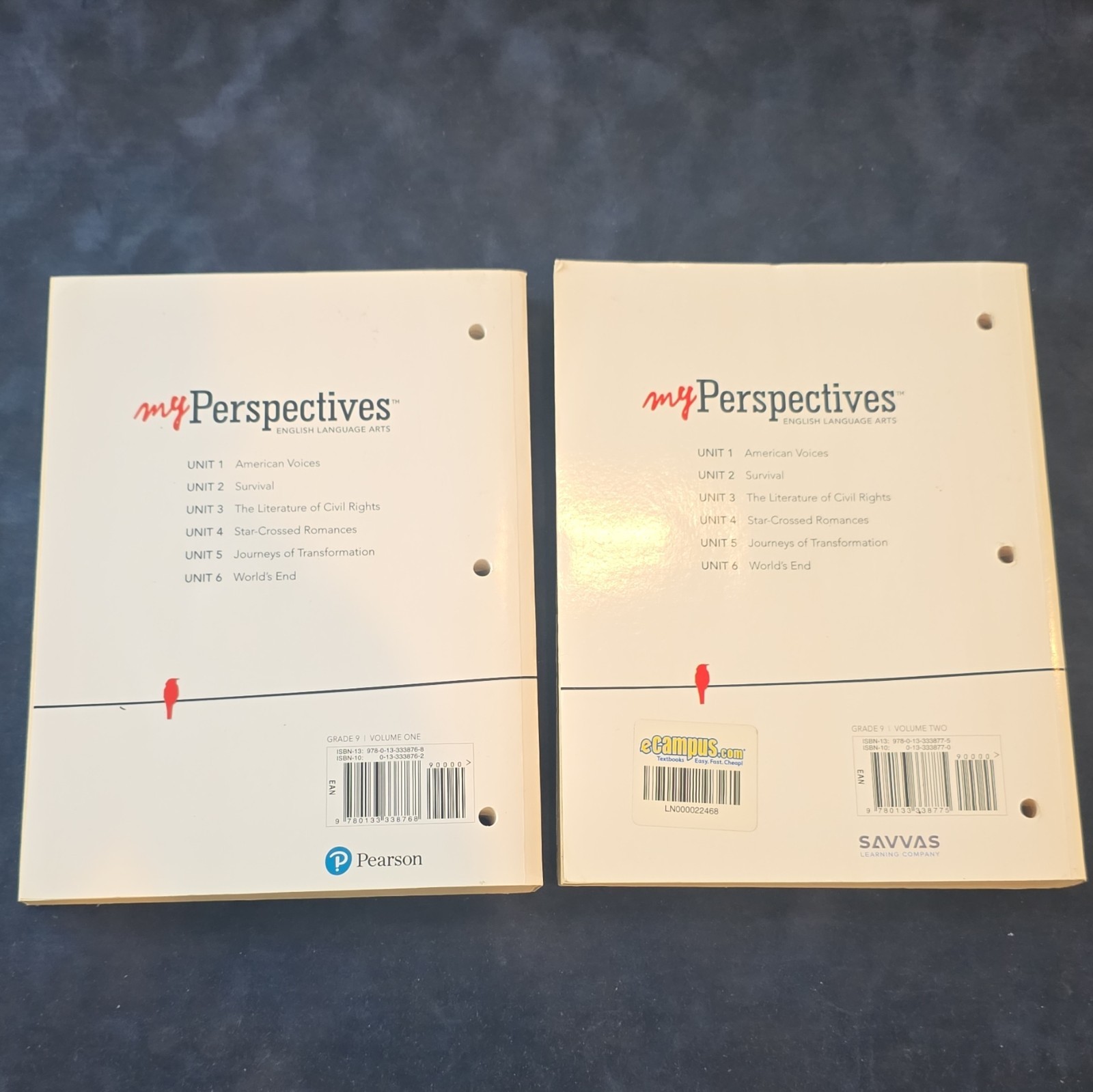 Pearson myPerspectives English Language Arts Grade 9 Vol 1 & 2 Loose-Leaf 2017