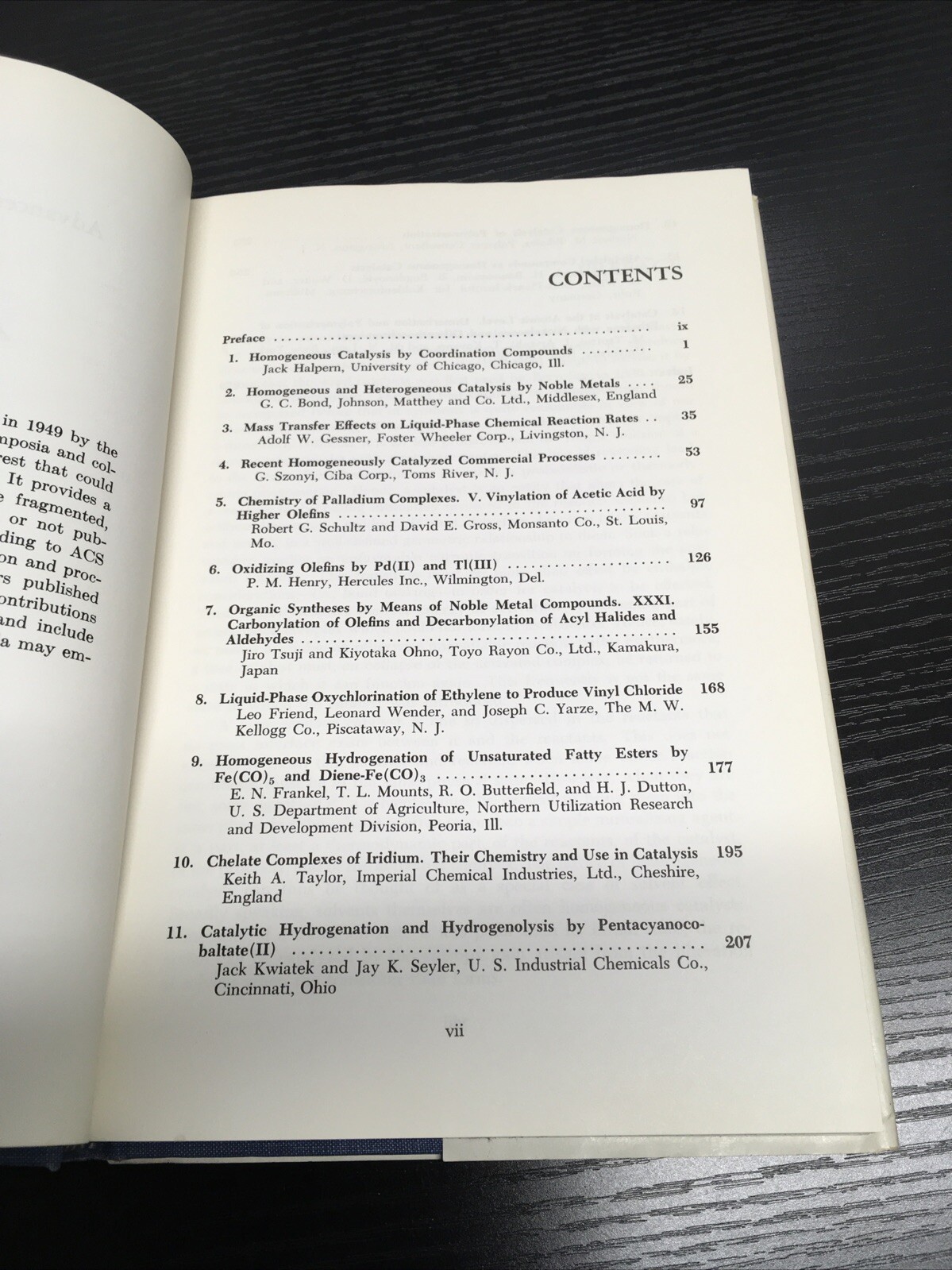 Homogeneous Catalysis; Advances In Chemistry Series 70, 1968