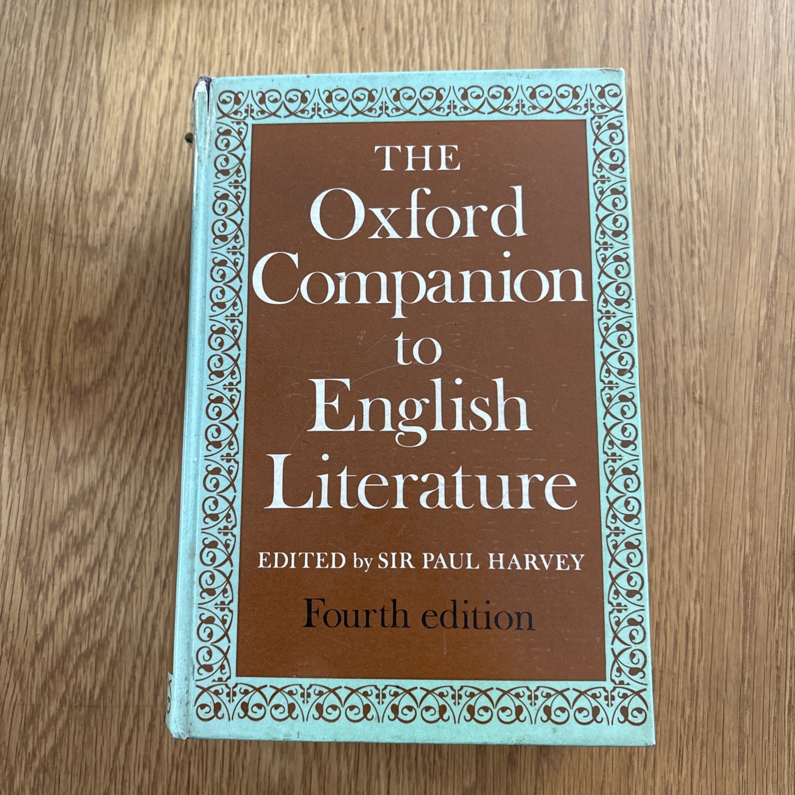 The Oxford Companion to English Literature 1967, Fourth Edition Sir Paul Harvey