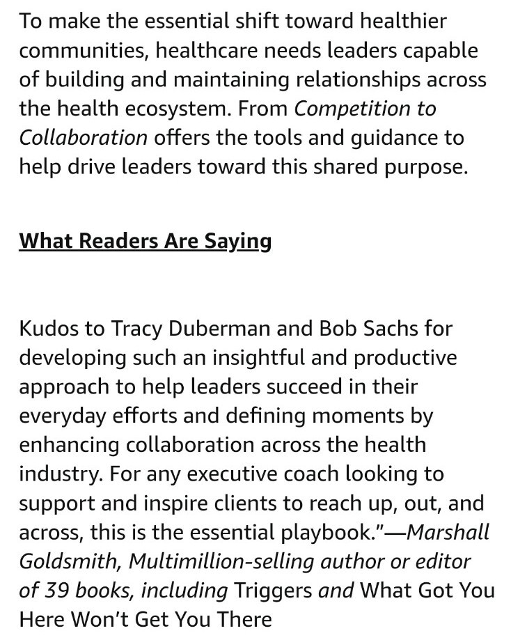 ACHE Management Ser.: From Competition to Collaboration : How Leaders Cultivate