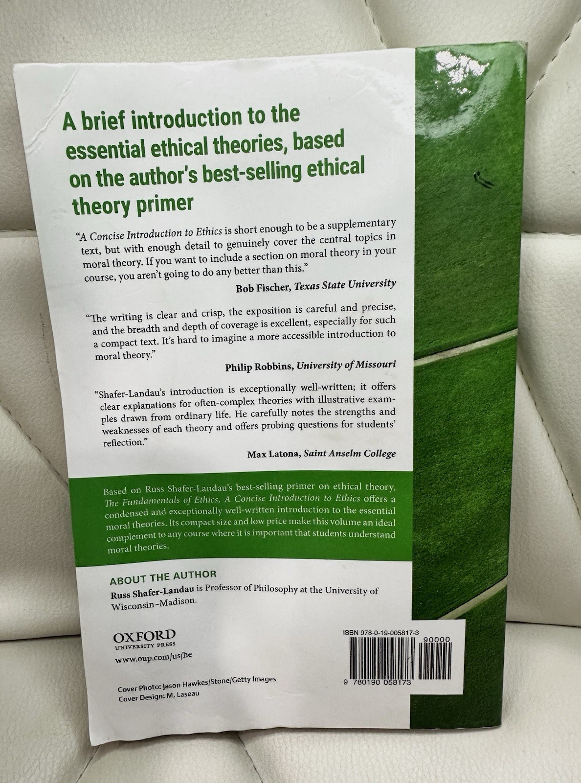 A Concise Introduction to Ethics Russ Shafer-Landau Paperback 2019