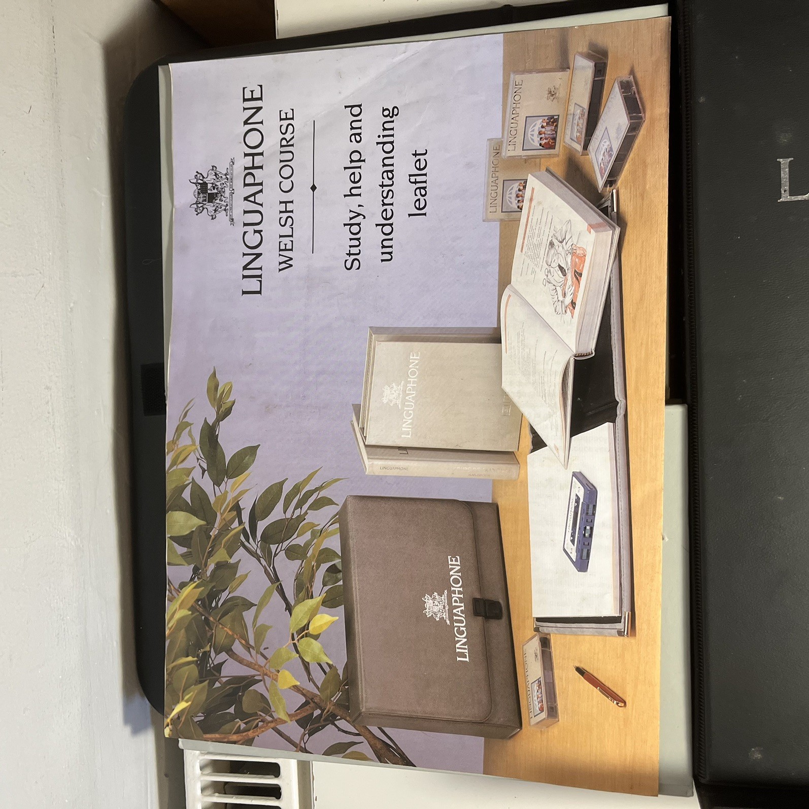 Linguaphone Vintage Books and Cassette tapes Welsh with case