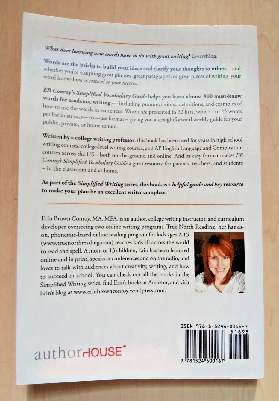 EB Conroy’s Simplified Vocabulary Guide By Conroy, Erin Brown -VERY GOOD Ppbk