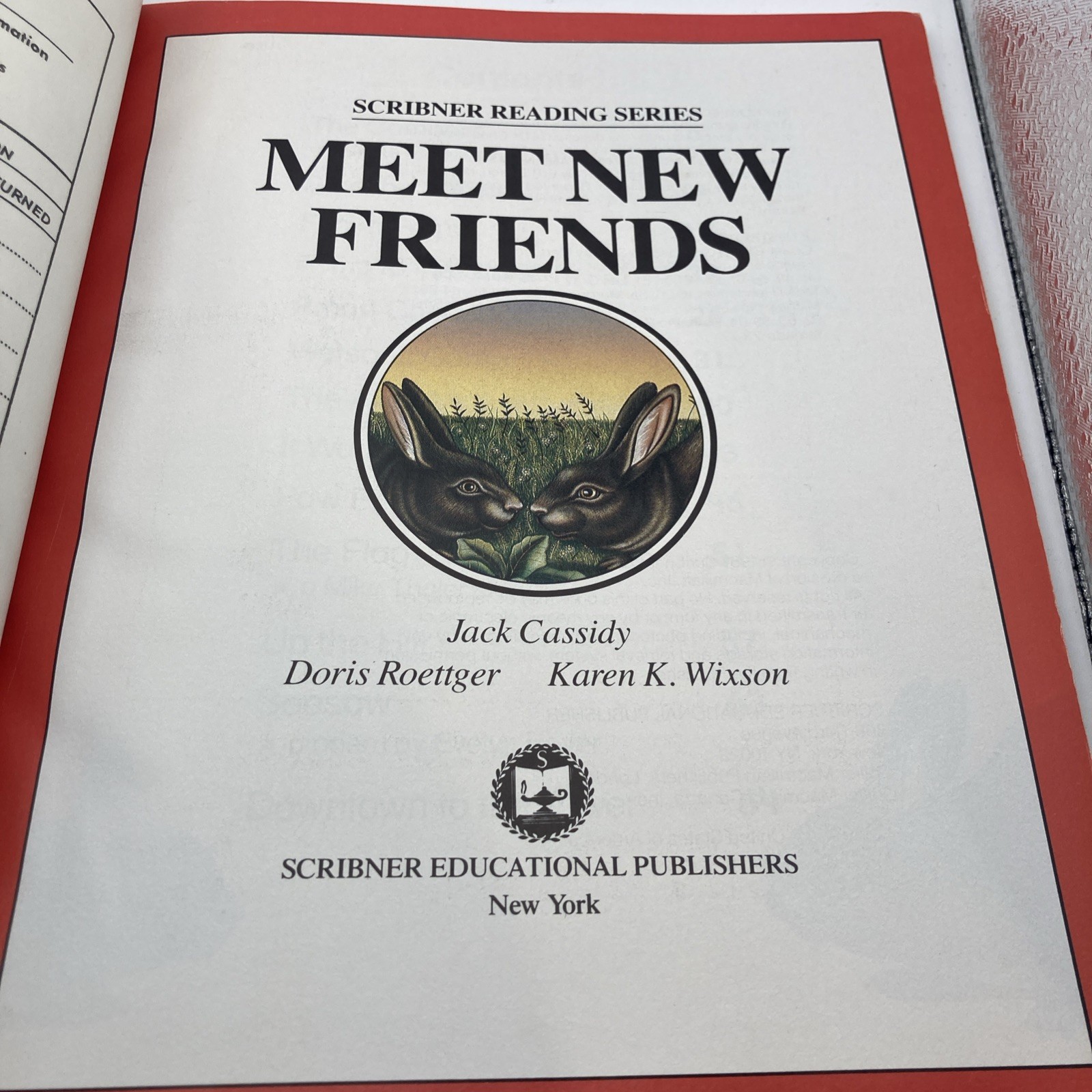 Meet New Friends Scribner Reading Series Cassidy Roettger Wixson PB Early Reader