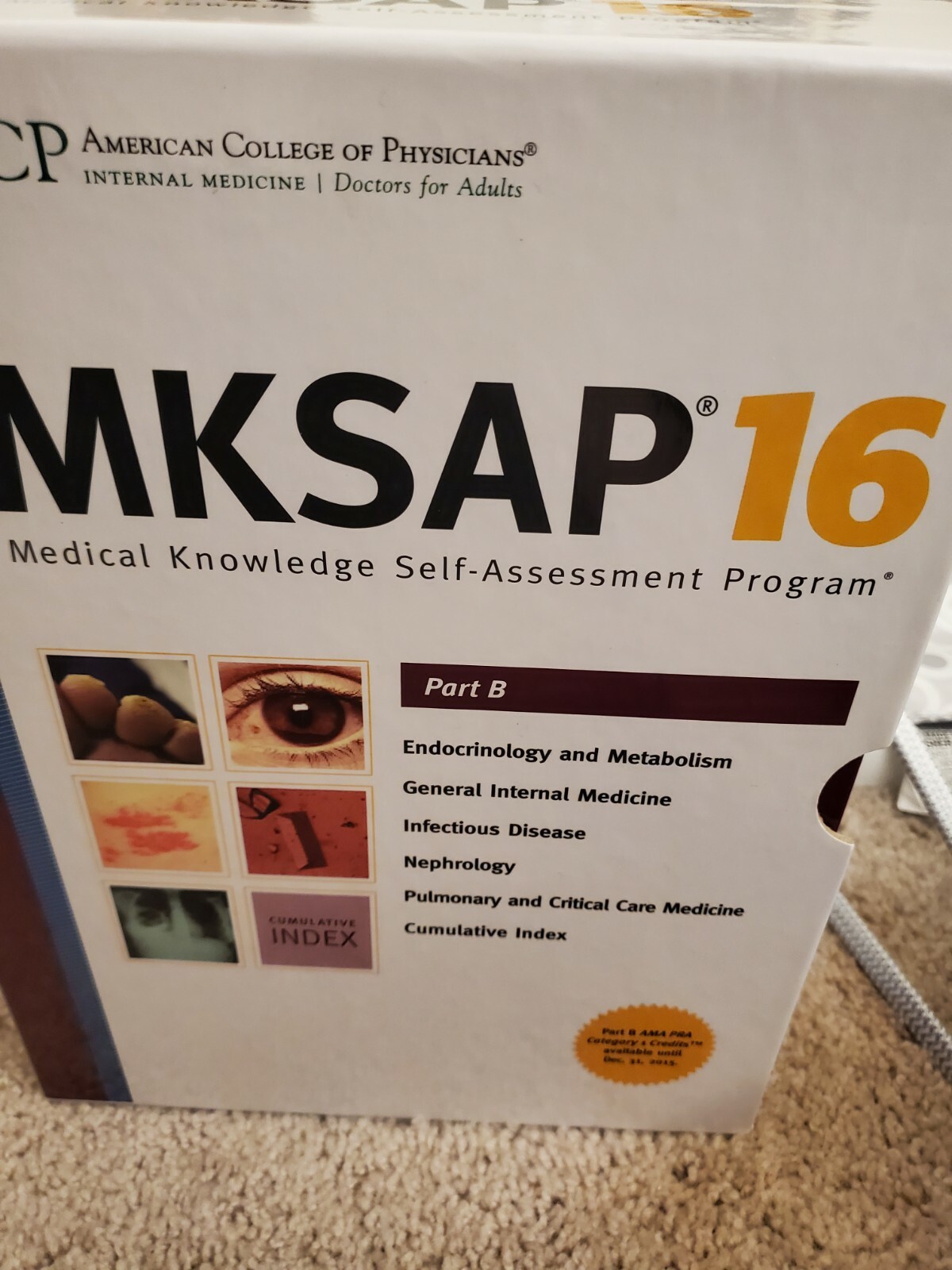 Mksap (R) 16 Print 11-Book Set by American College Of Physicians (2012, Trade P…
