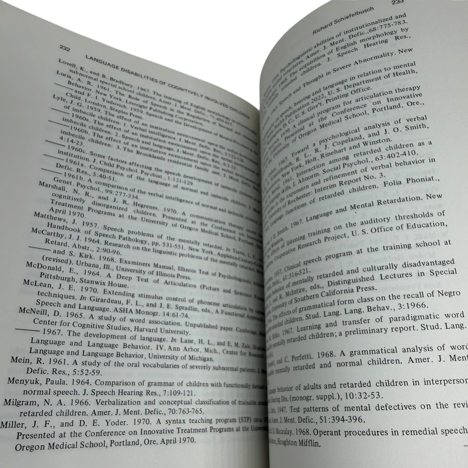 Prentice Hall Principles of Childhood Language Disabilities 1972 Hardcover Fair
