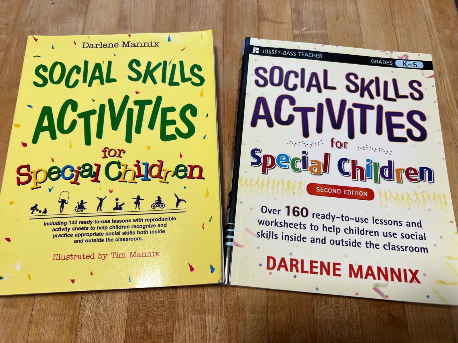 2 Books! SOCIAL SKILLS ACTIVITIES FOR SPECIAL CHILDREN; Darlene Mannix LIKE NEW!