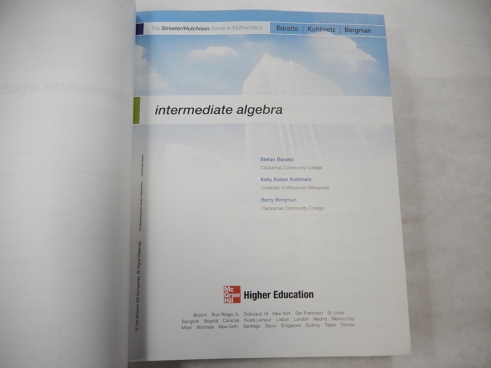 Intermediate Algebra, Annotated Instructors Edition, Streeter/Huchison, 2008