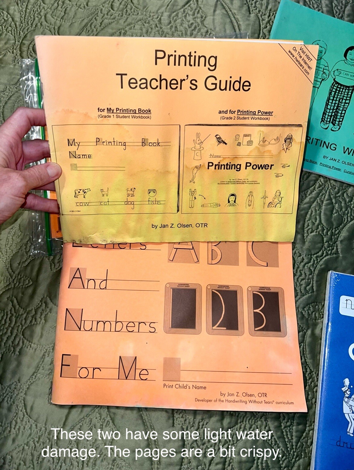 Handwriting Without Tears ~ Activity Books by Jan Z Olsen Lot Letters Cursive