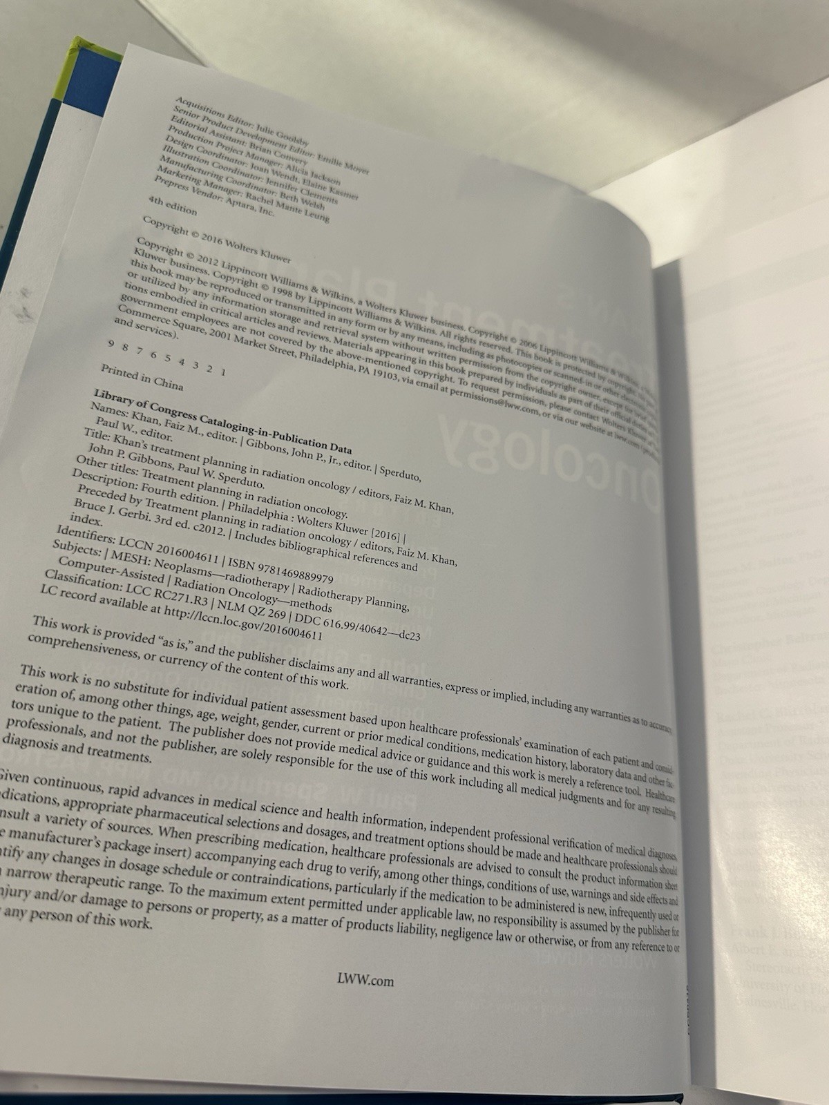 KHAN’S Treatment Planning in Radiation Oncology Fourth Edition Hardcover