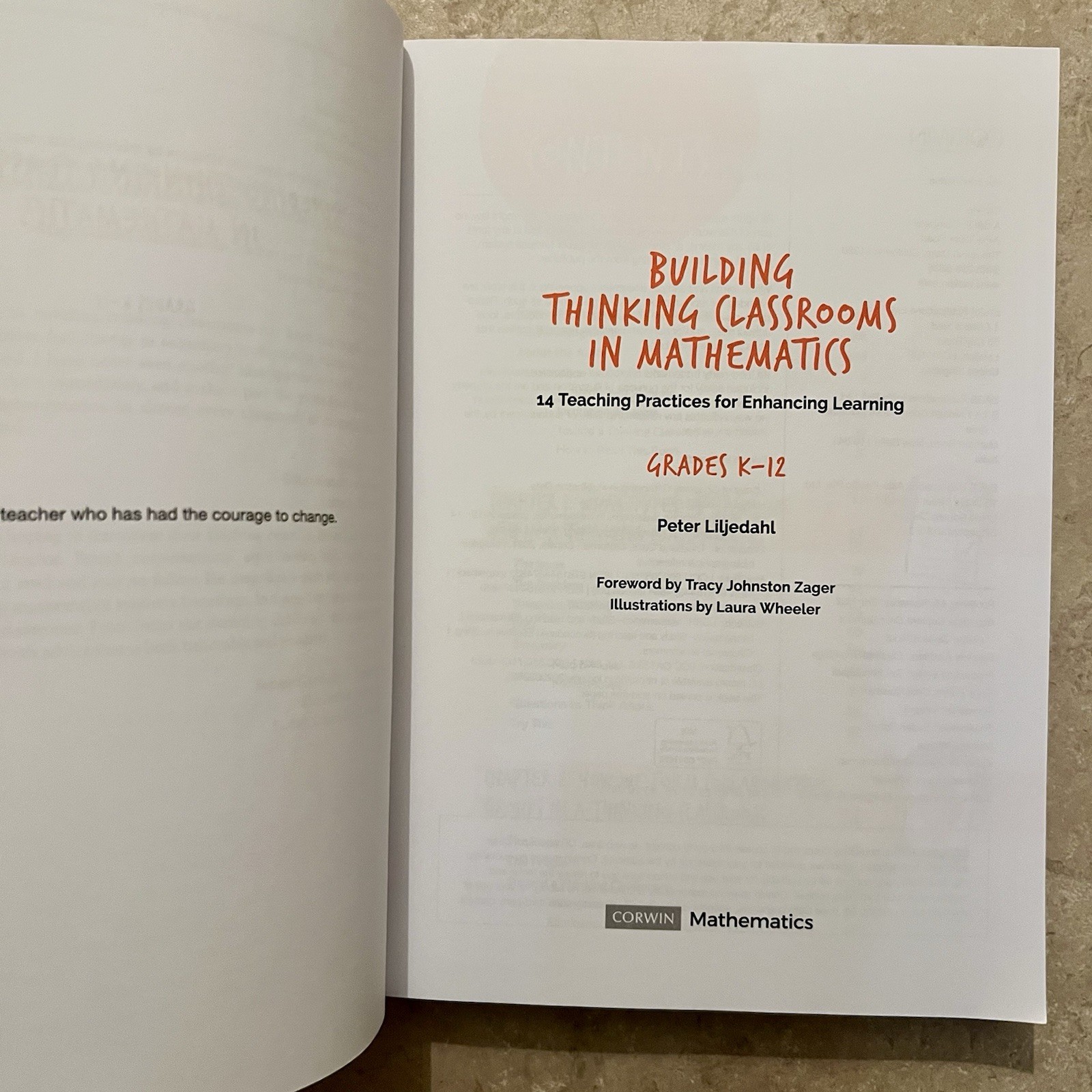 Building Thinking Classrooms in Mathematics by Peter Liljedahl (2020, PB) K-12