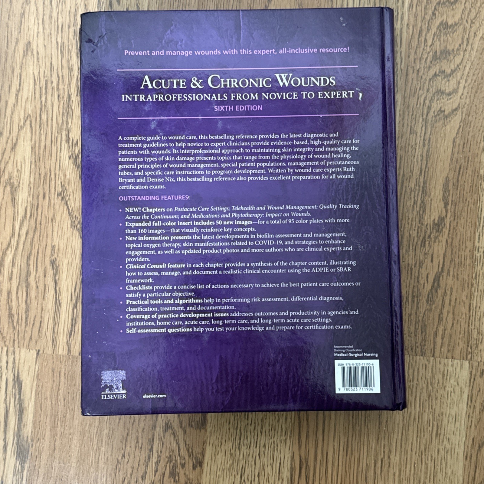 Acute and Chronic Wounds Intraprofessionals from Novice to Expert 6th ed Bryant