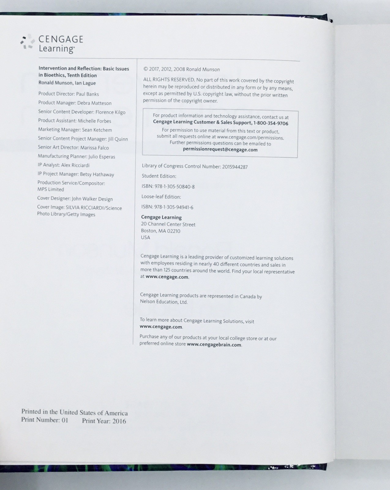 Intervention and Reflection – Basic Issues in Bioethics – Ronald Munson – 10th E