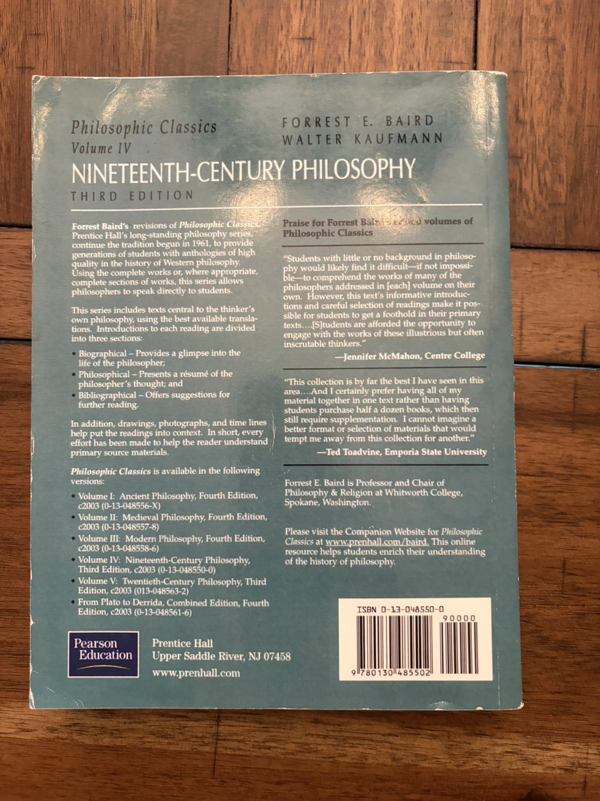 Nineteenth-Century Philosophy, Third Edition (Philosophic Classics, Volume I…