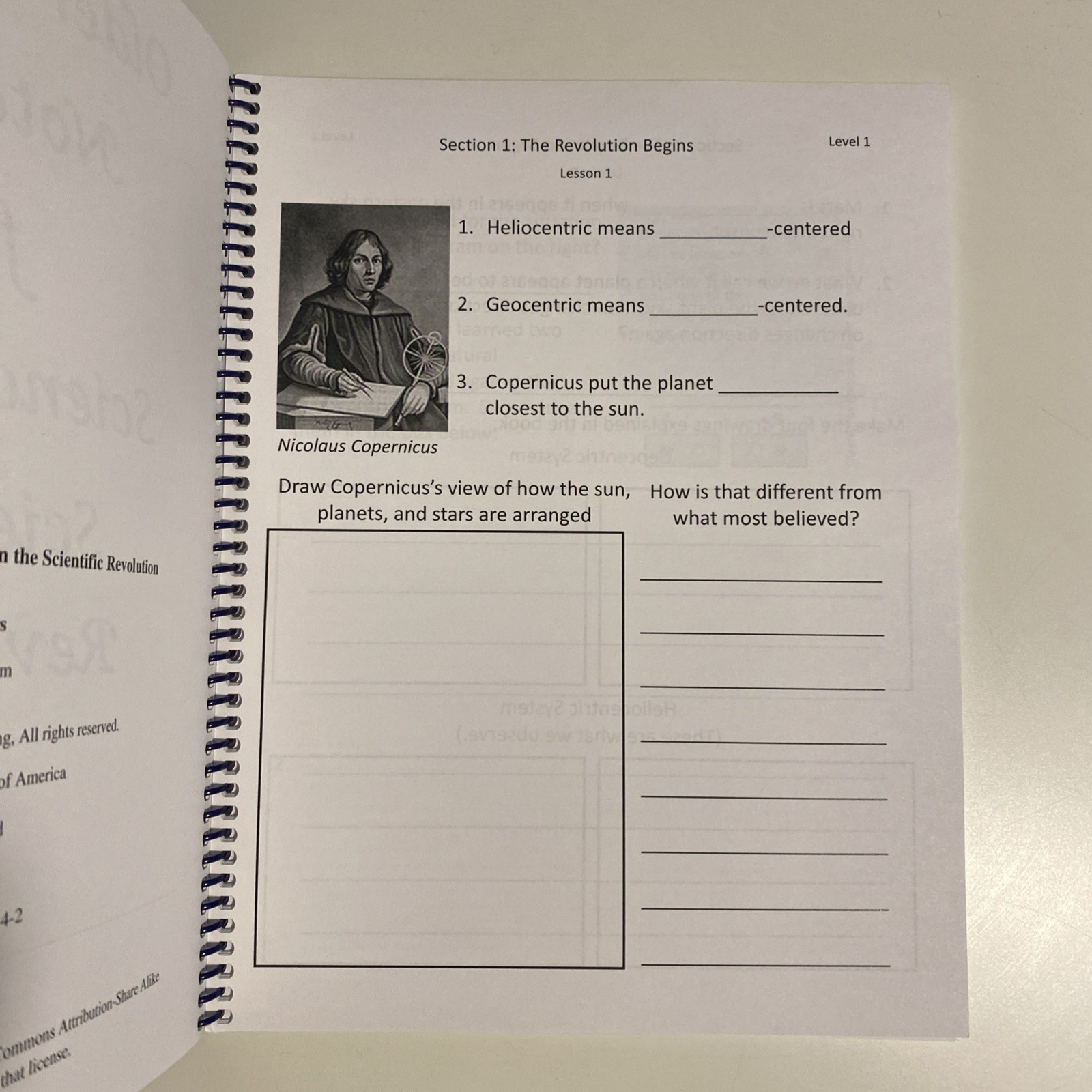 Berean Builders Science In The Beginning Oldest Student Notebook Clean Pages