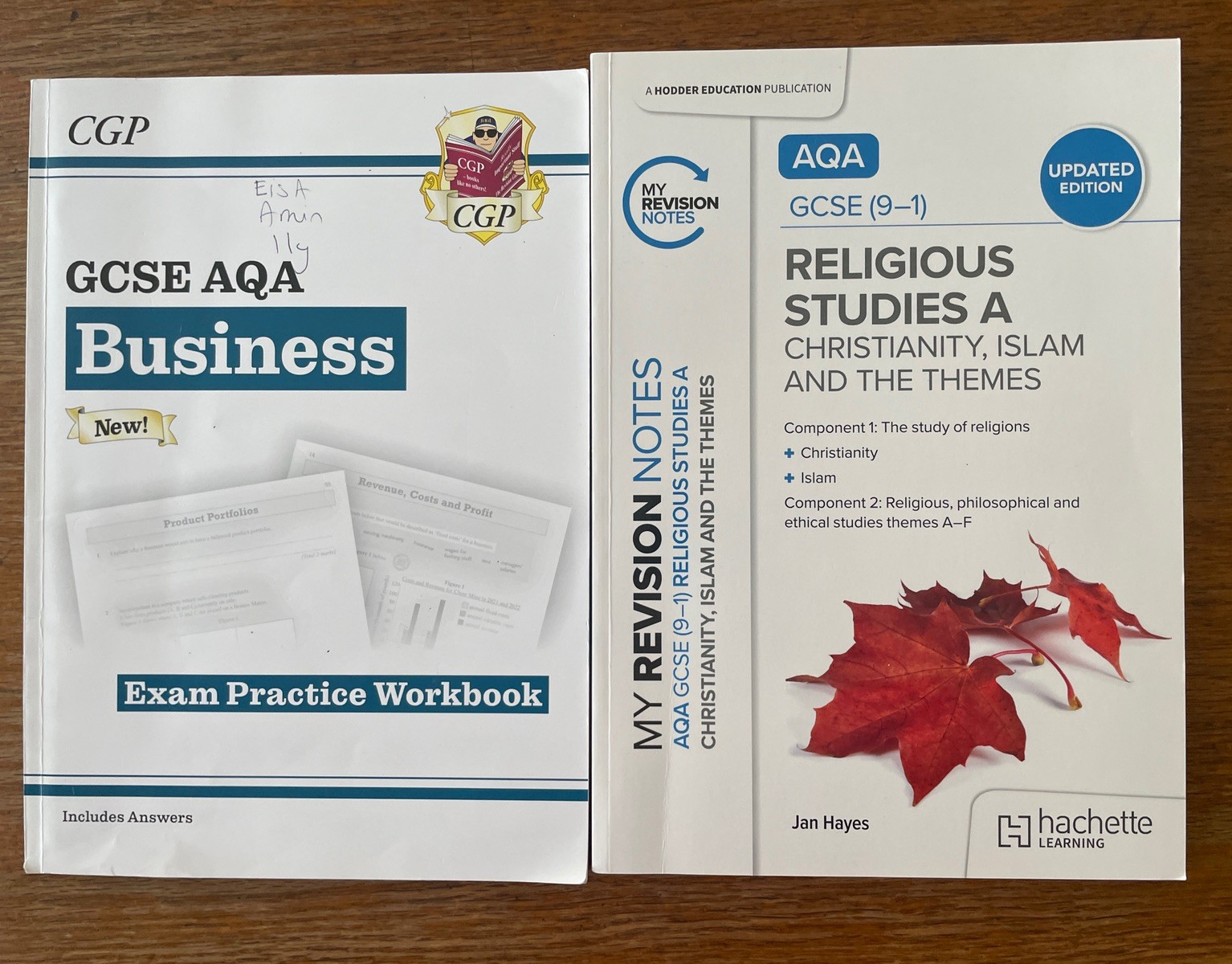 GCSE AQA A Religious Studies my revision notes business