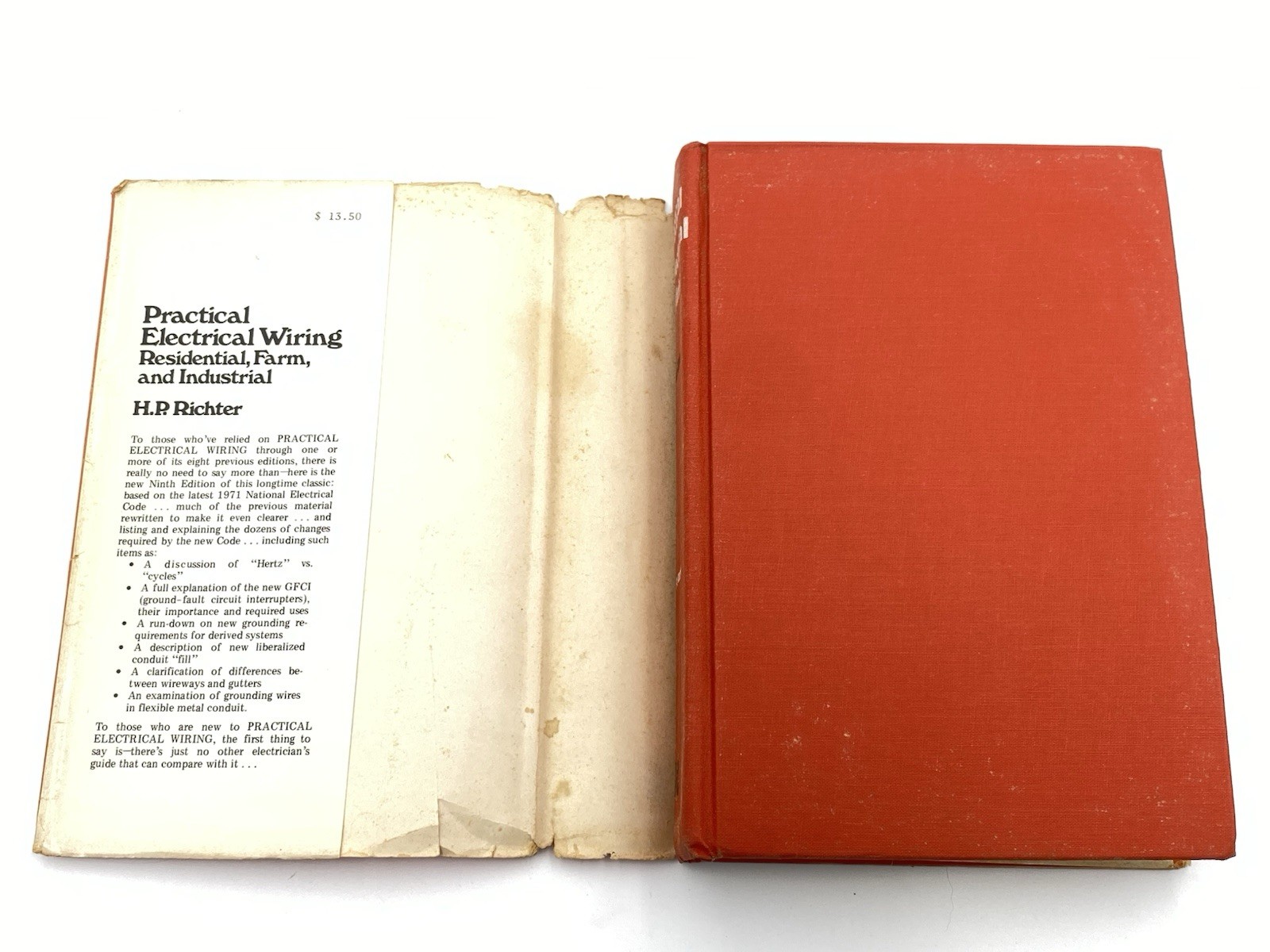 Practical Electrical Wiring By H P Richter 1972 Vintage Ninth Edition Good