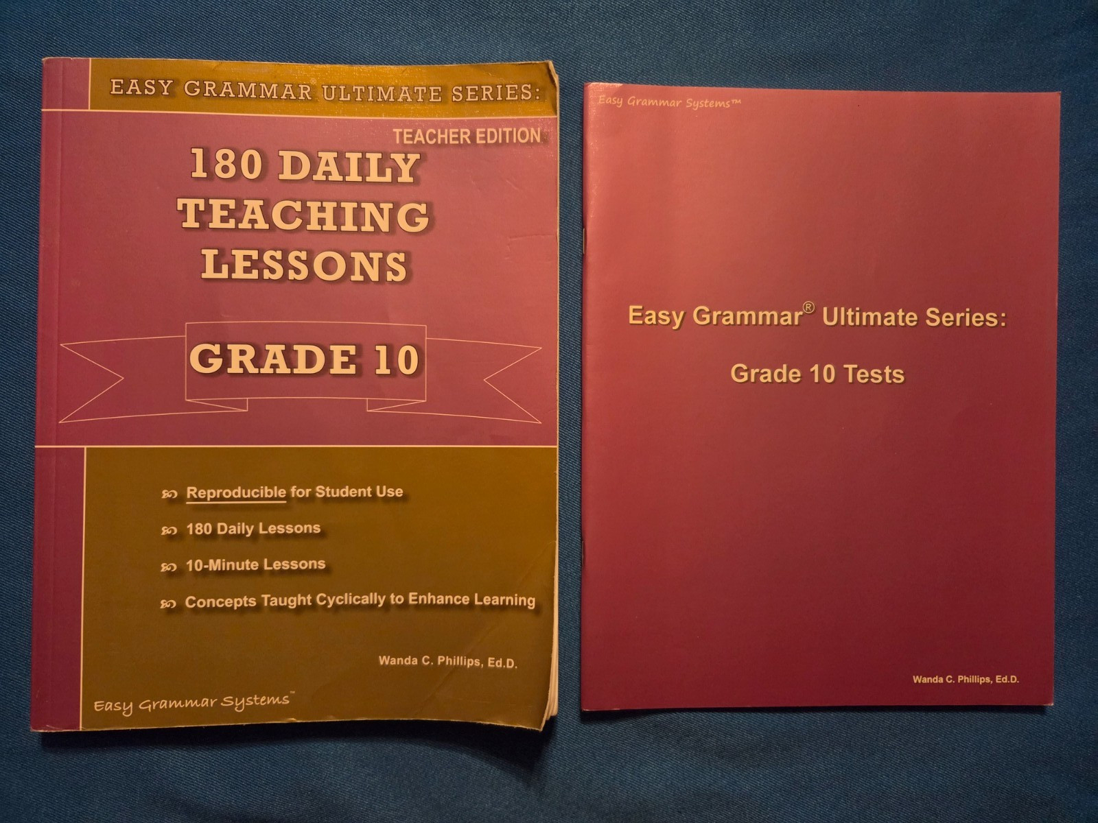 Easy Grammar Ultimate Series Grade 10 Teachers Edition w/ Student Pages & Tests