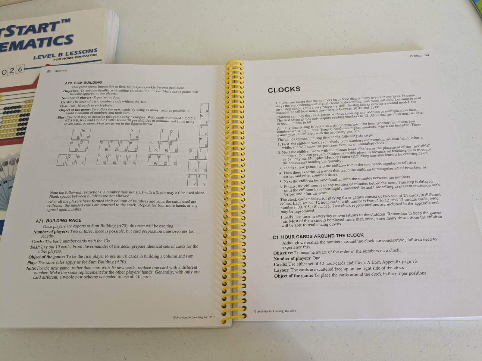 *Bundle* Right Start Mathematics Level B Lessons and Math Card Games (with CD)