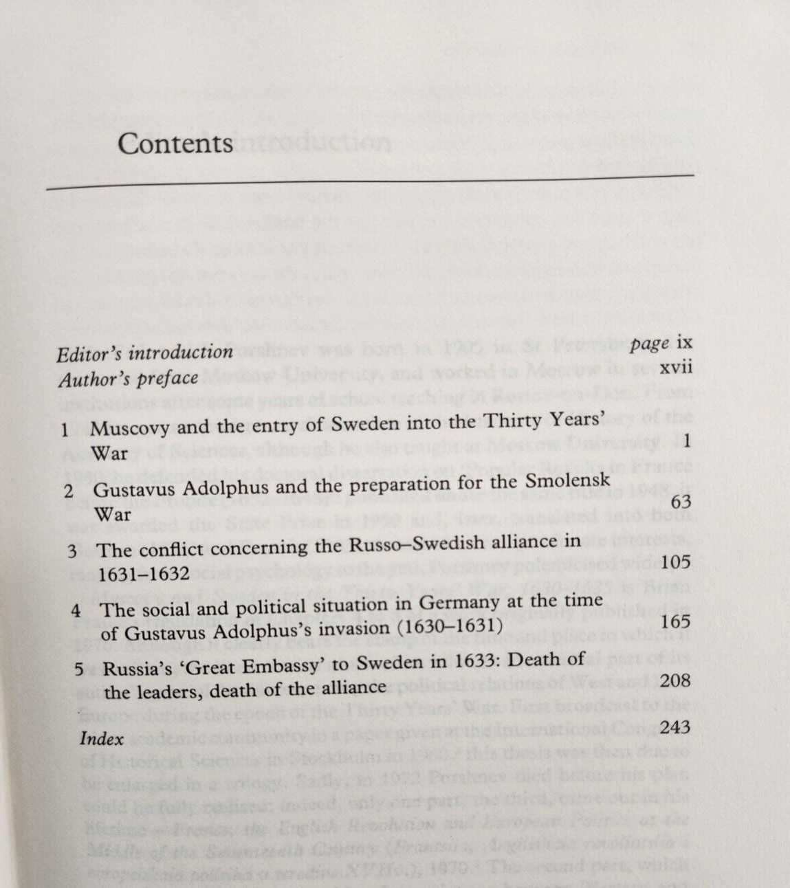Muscovy and Sweden in the Thirty Years’ War, 1630-1635, Hardcover by Porshnev…