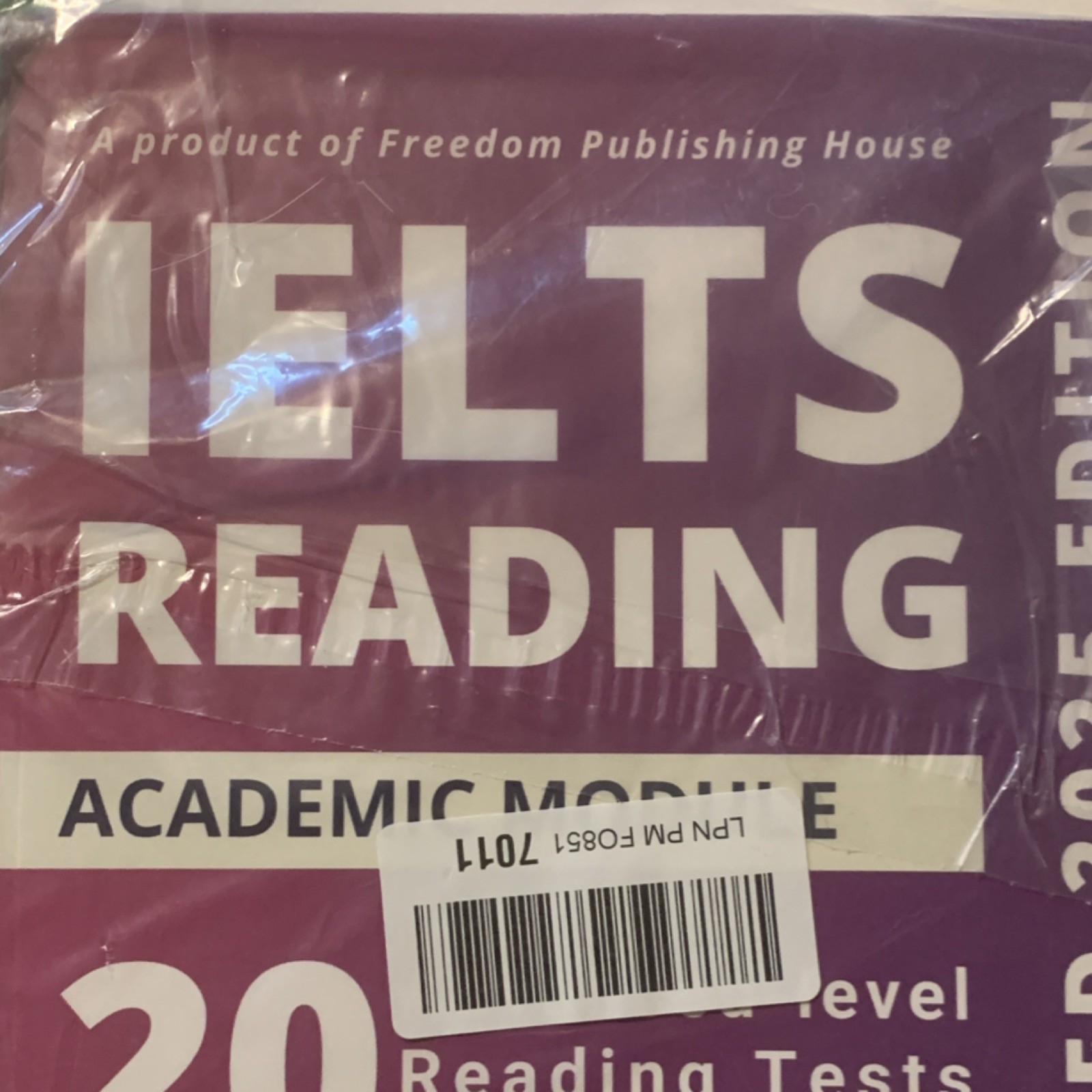 IELTS Reading Academic Module Advanced Updated 2025 Edition Book 20 Tests 1000+