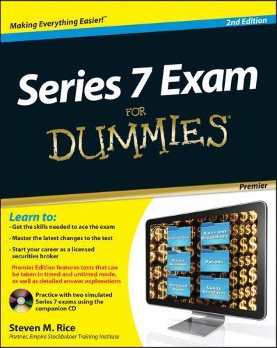 Series 7 Exam for Dummies by Steven M. Rice and Consumer Dummies Staff (2012,…