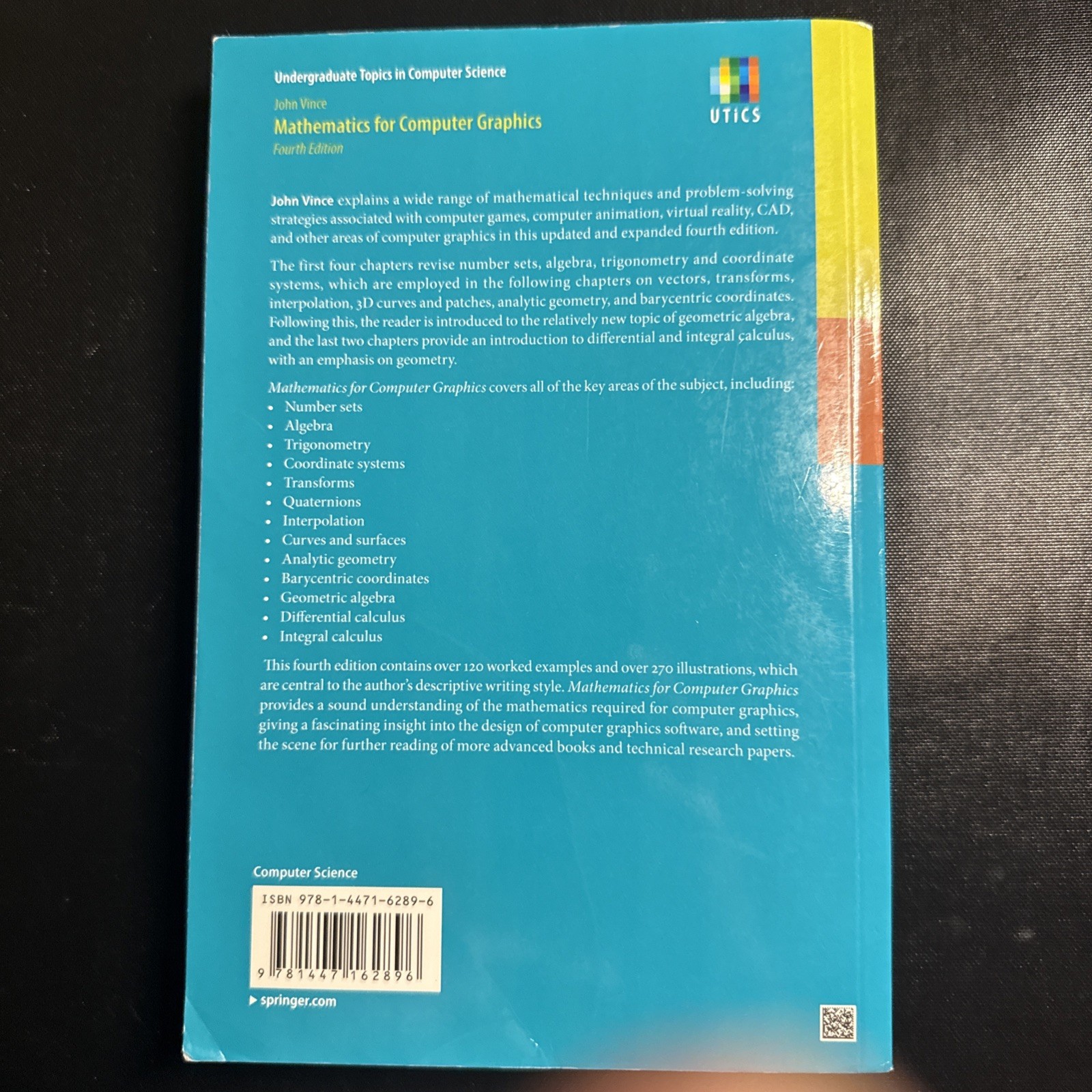 Mathematics for Computer Graphics by John Vince (2013, Trade Paperback)