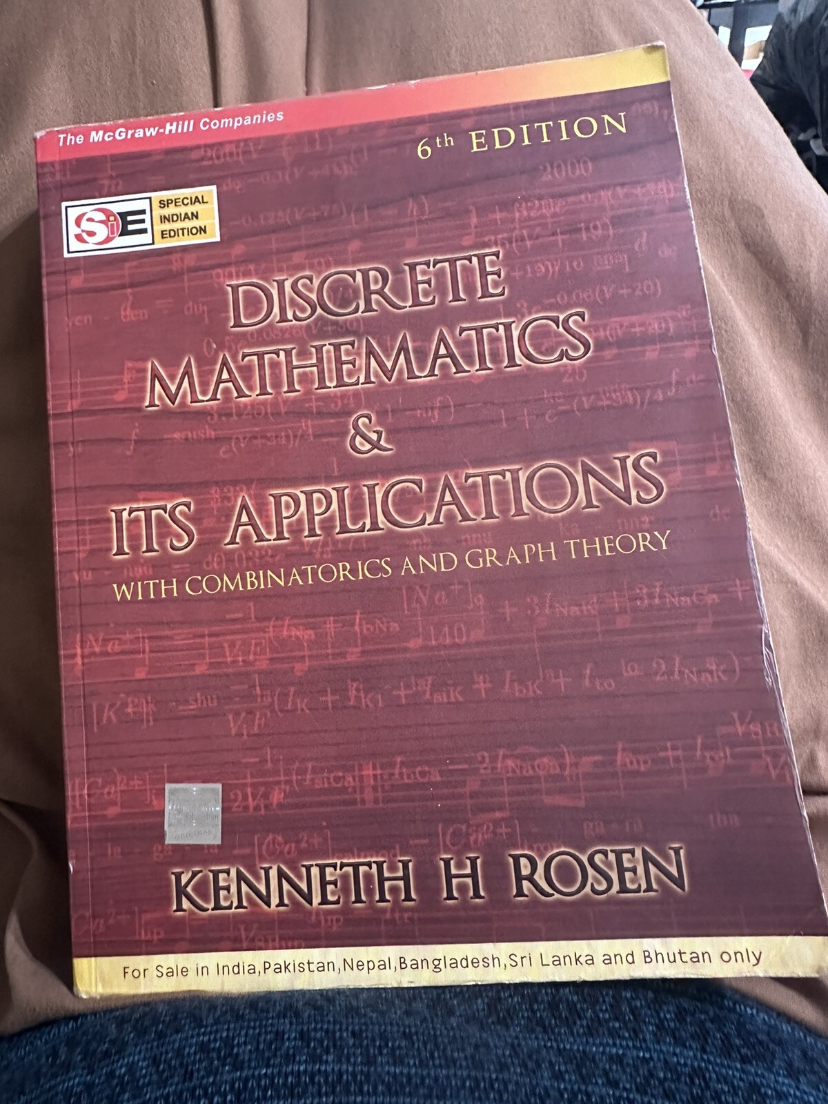 Discrete Mathematics and Its Applications by Kenneth H. Rosen (Trade Paperback)