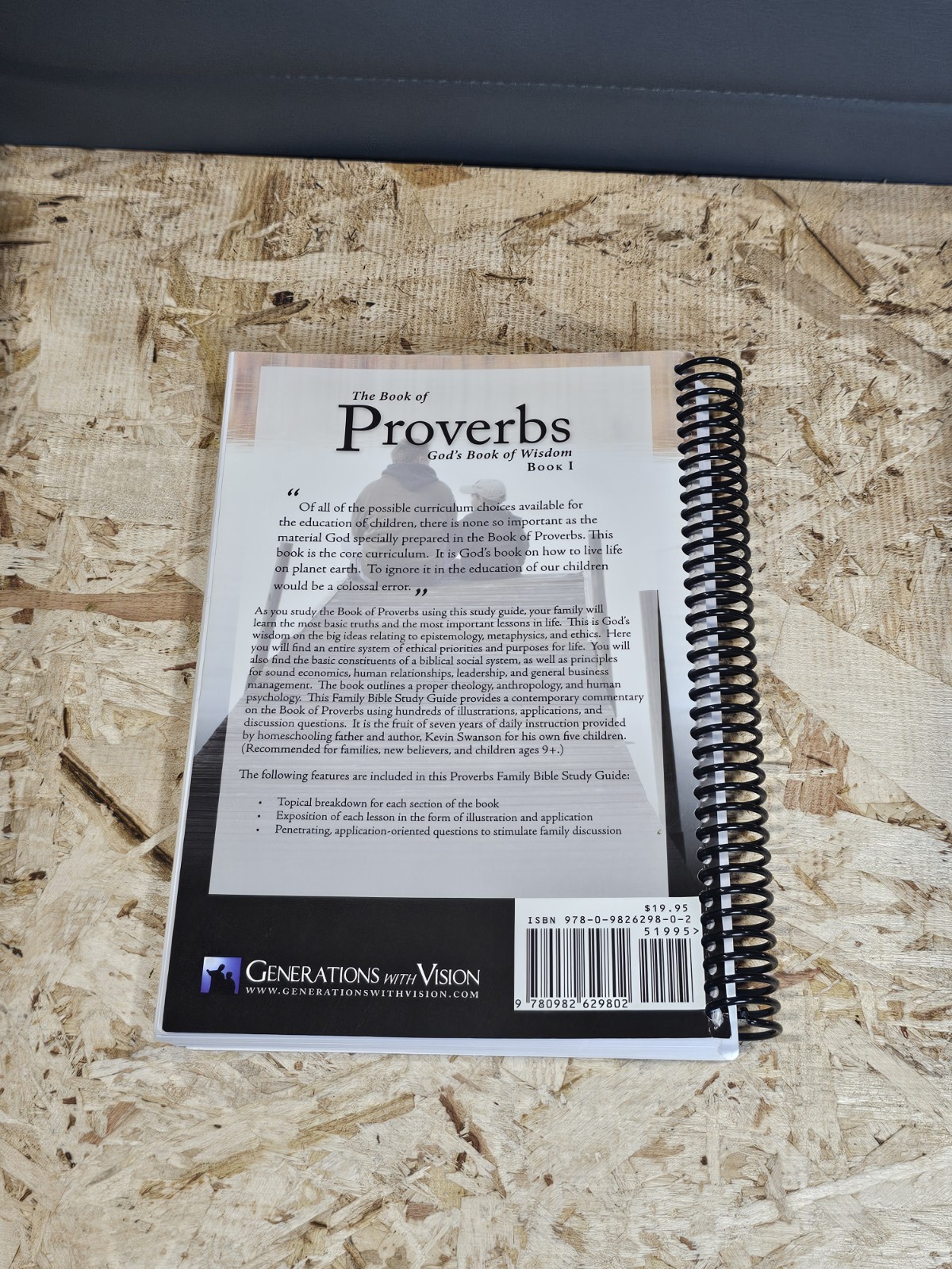 THE BOOK OF PROVERBS: GODS BOOK OF WISDOM: BOOK 1 By Kevin Swanson **BRAND NEW**