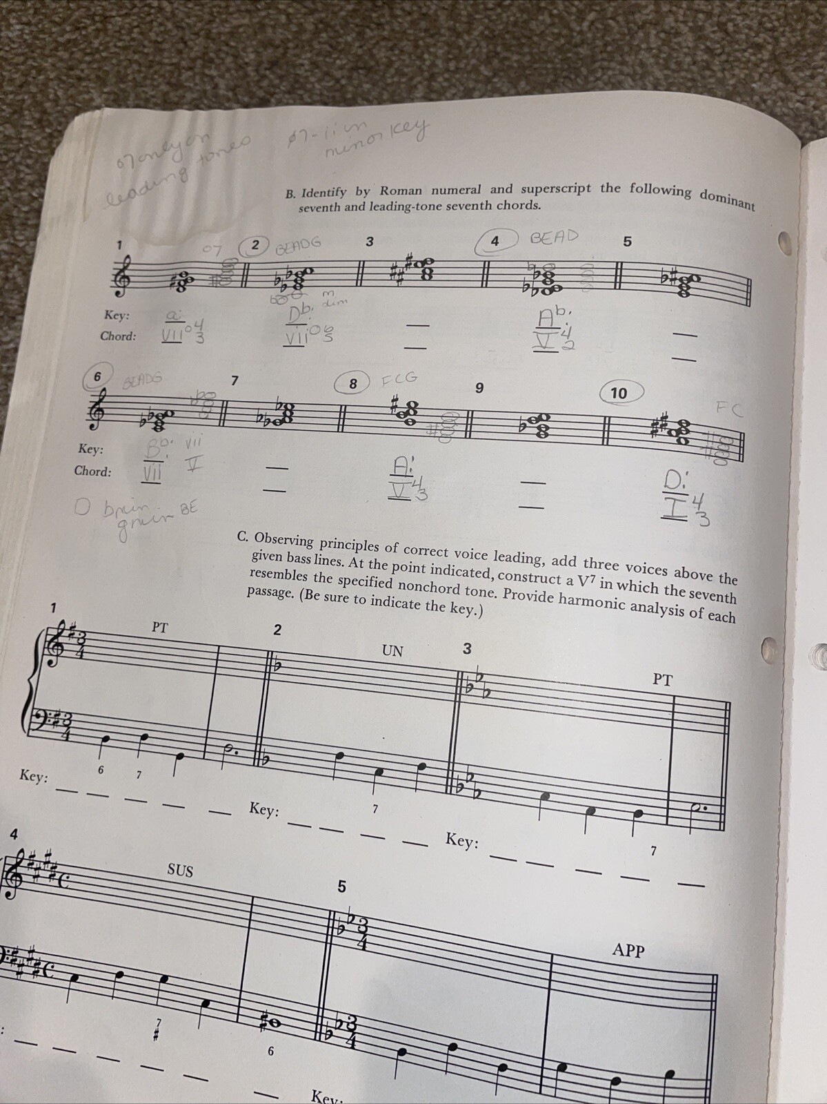 The Elements Of Music Workbook Vol. 1. By Ralph Turek Alfred A. Knopf Inc.