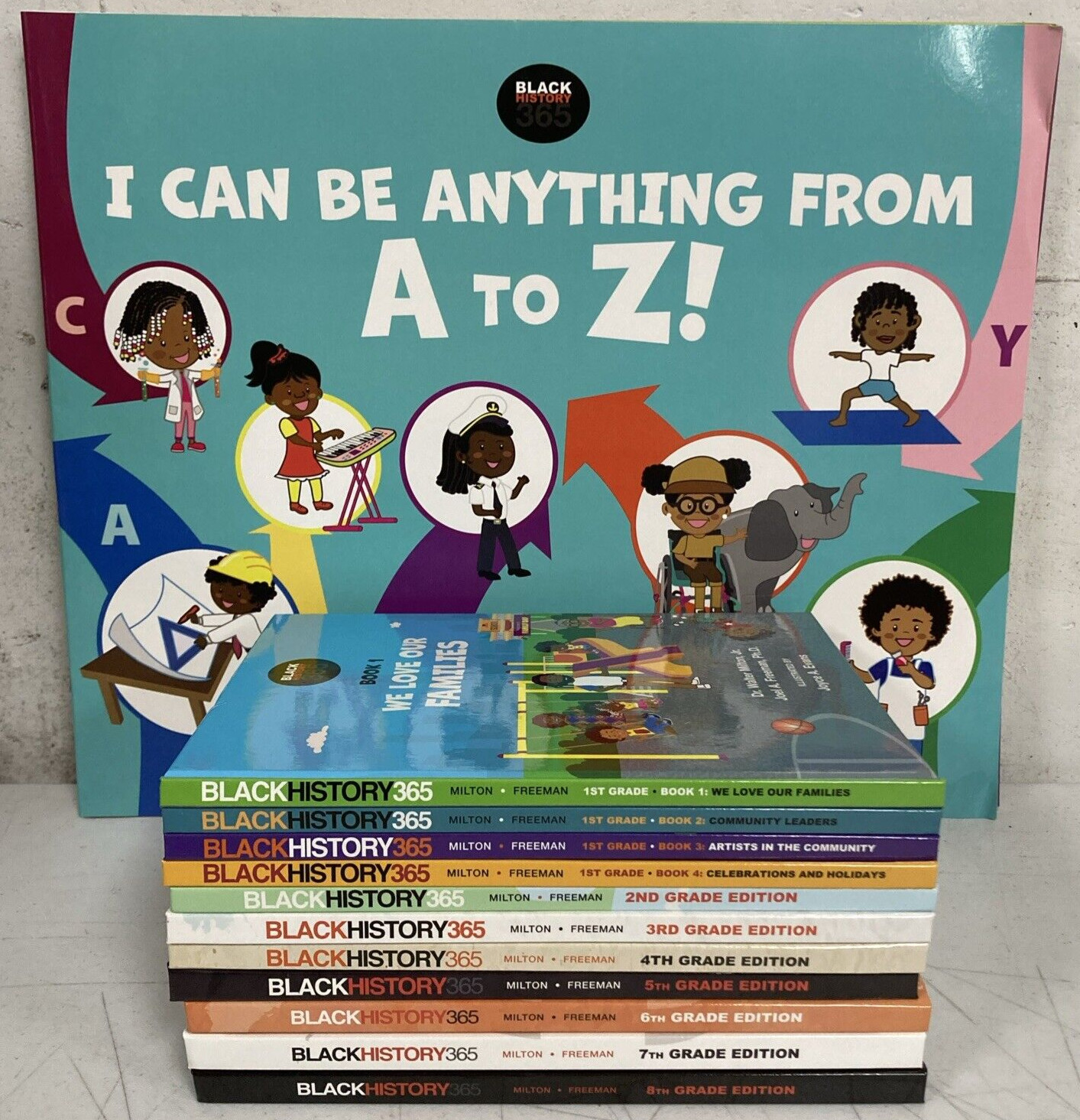 Black History 365 Kindergarten – 8th Grade Books w/ Teacher Resource Guides