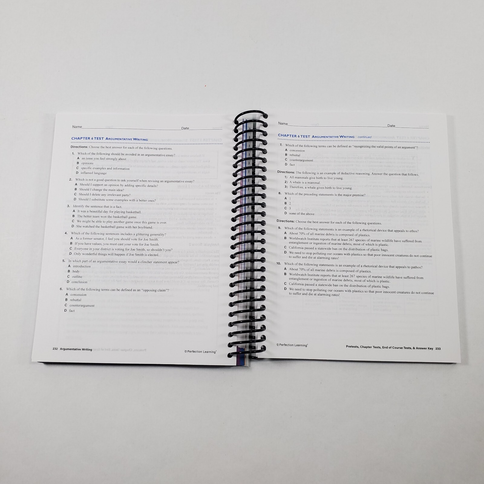 Connections Writing & Language Grade 10 Teacher Guide Perfection Learning 2020