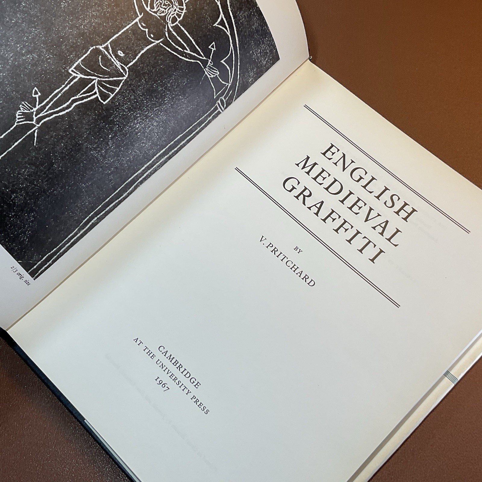 ⚔ English Medieval Graffiti – 1st Edition (1967) – Hardcover w/ Dust Jacket ⚔