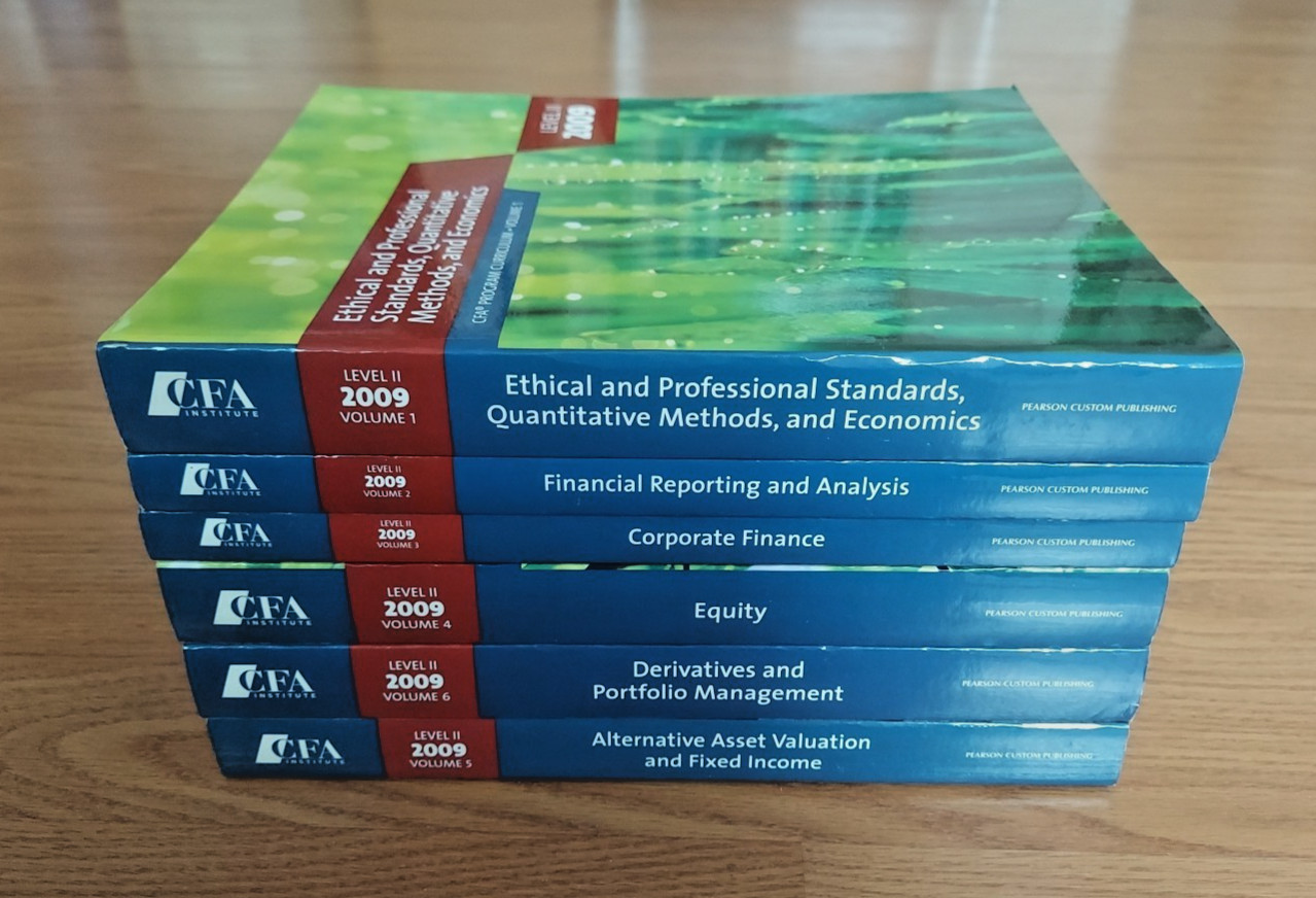 CFA Program Curriculum Level 2 Full Set 6 Volumes Books 2009 VGUC Textbooks