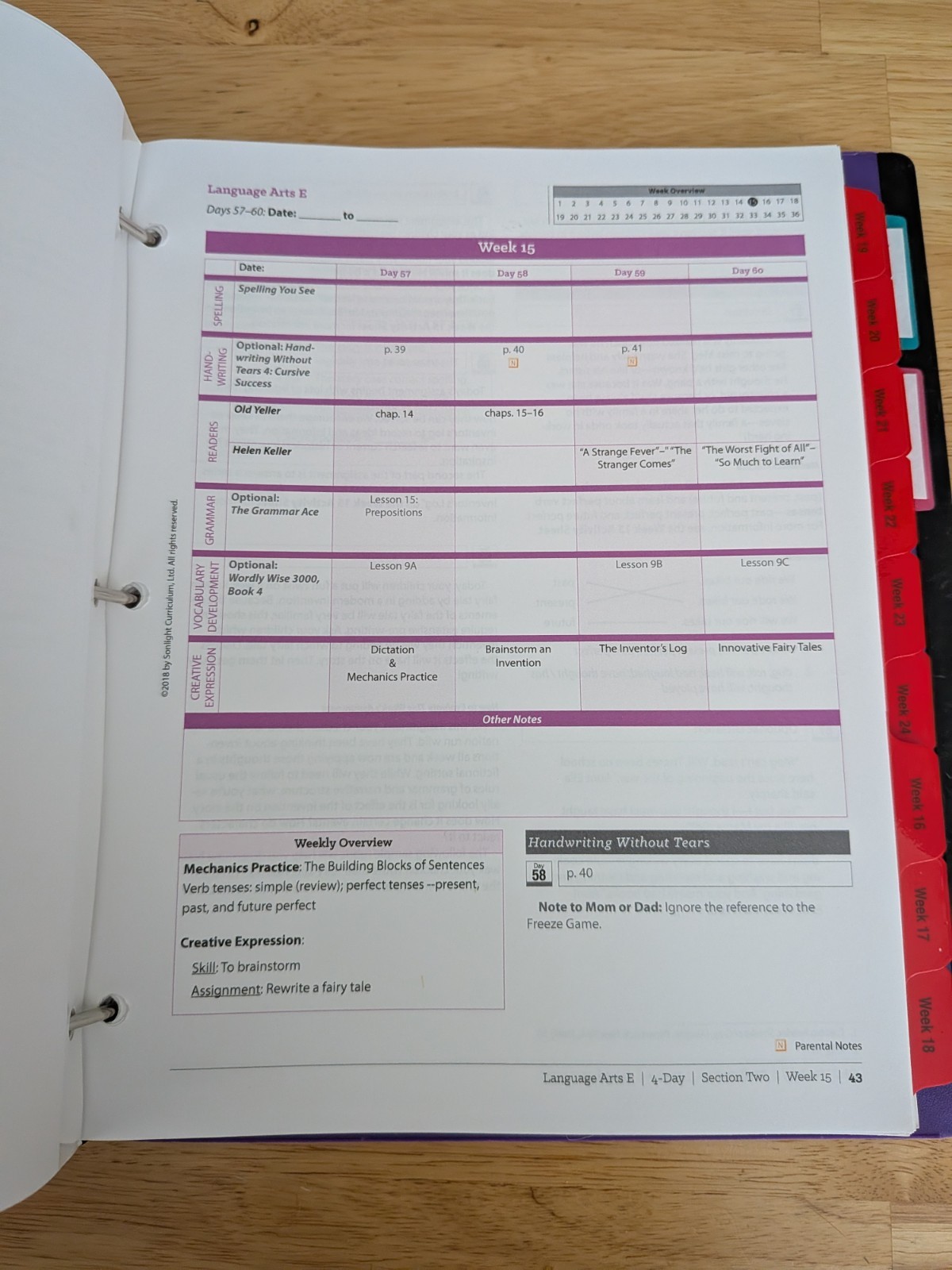 Sonlight Language Arts E 4-Day Curriculum Some Readers Homeschool Grades 4-7