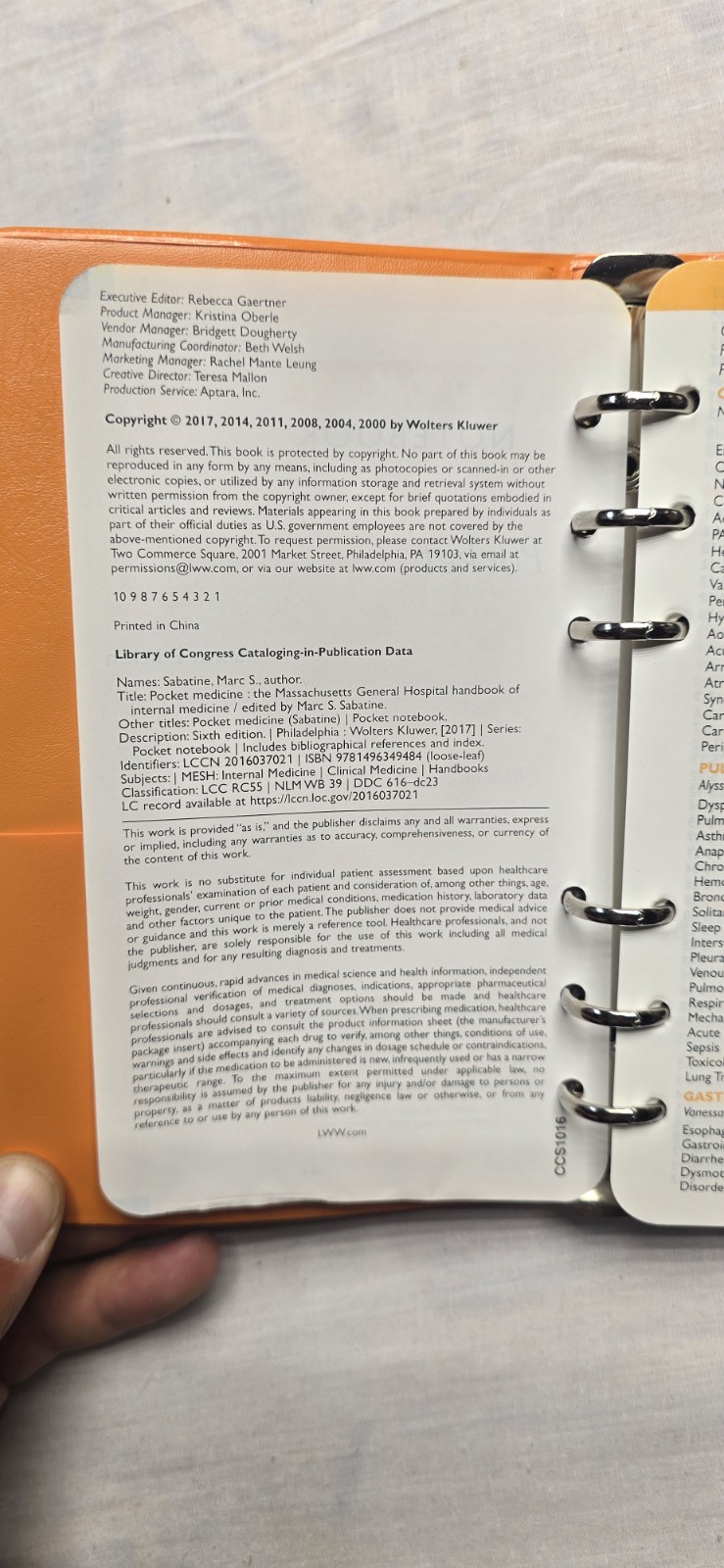 Pocket Notebook Ser.: Pocket Medicine : The Massachusetts General Hospital…