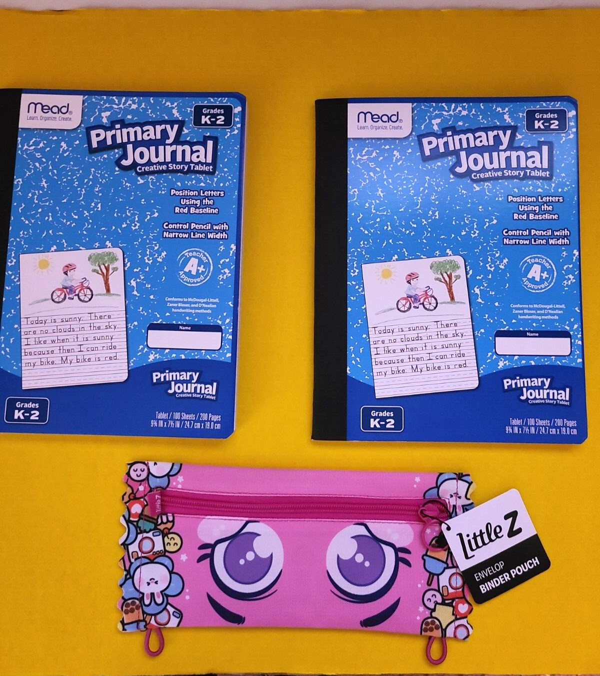 Set- 2 Mead Primary Journal Creative Story Lined Tablets Grades K-2 Free Case