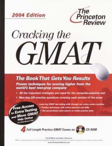 Cracking the GMAT with Sample Tests on CD-ROM, 2004 Edition (Graduate Test Prep)