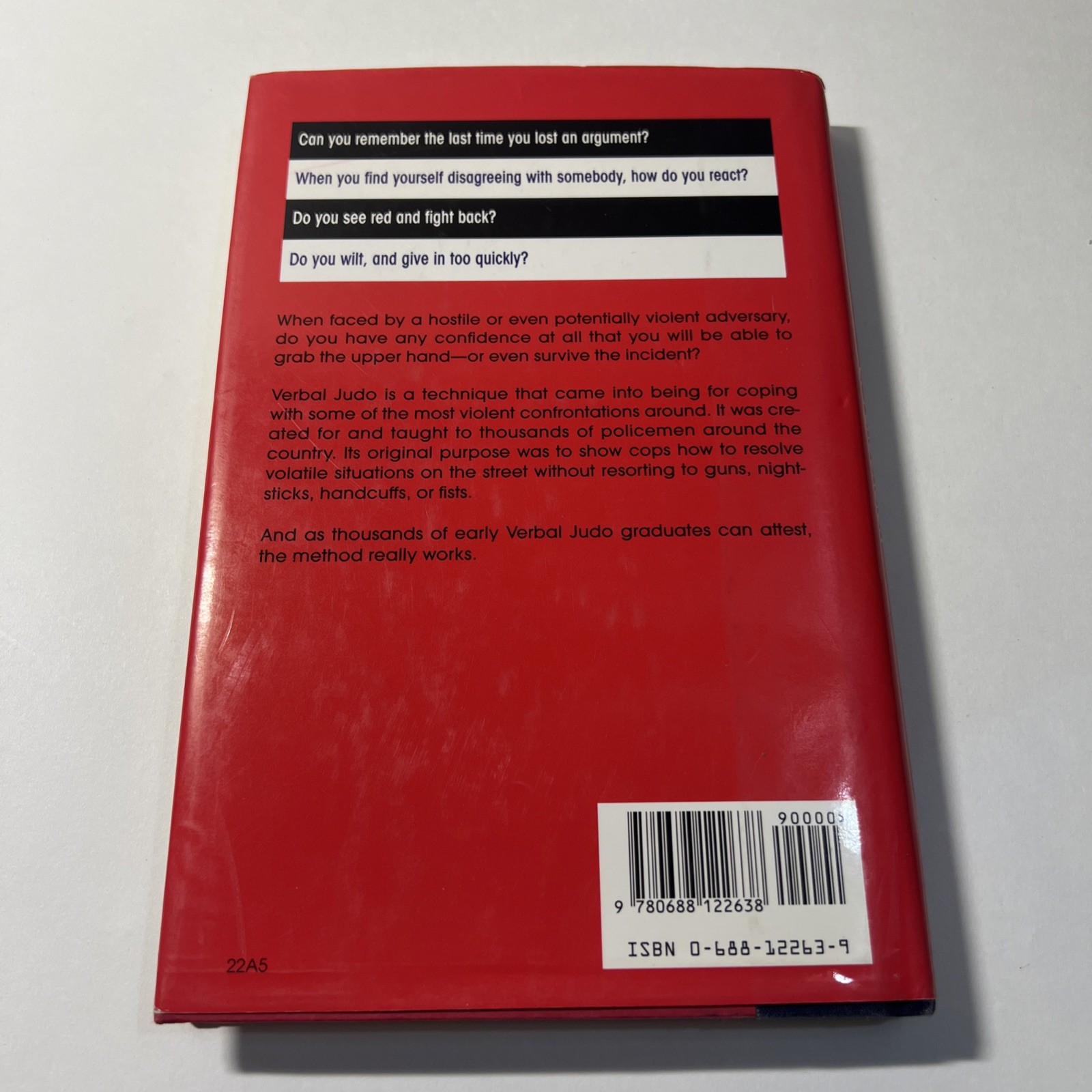 Verbal Judo: Gentle Art of Persuasion by George J. Thompson (Hardcover, 1993) VG