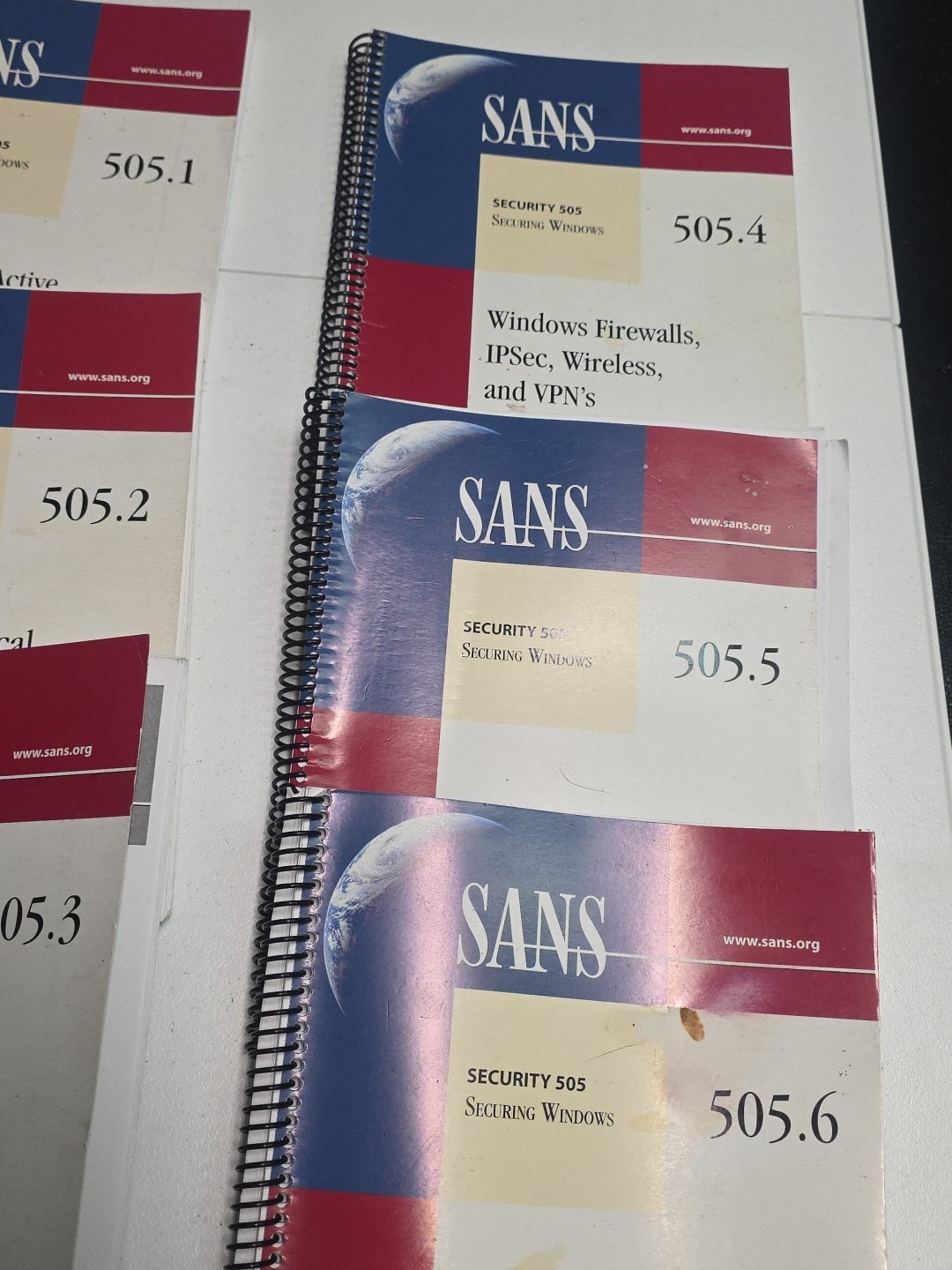 SANS 505 Securing Windows Books